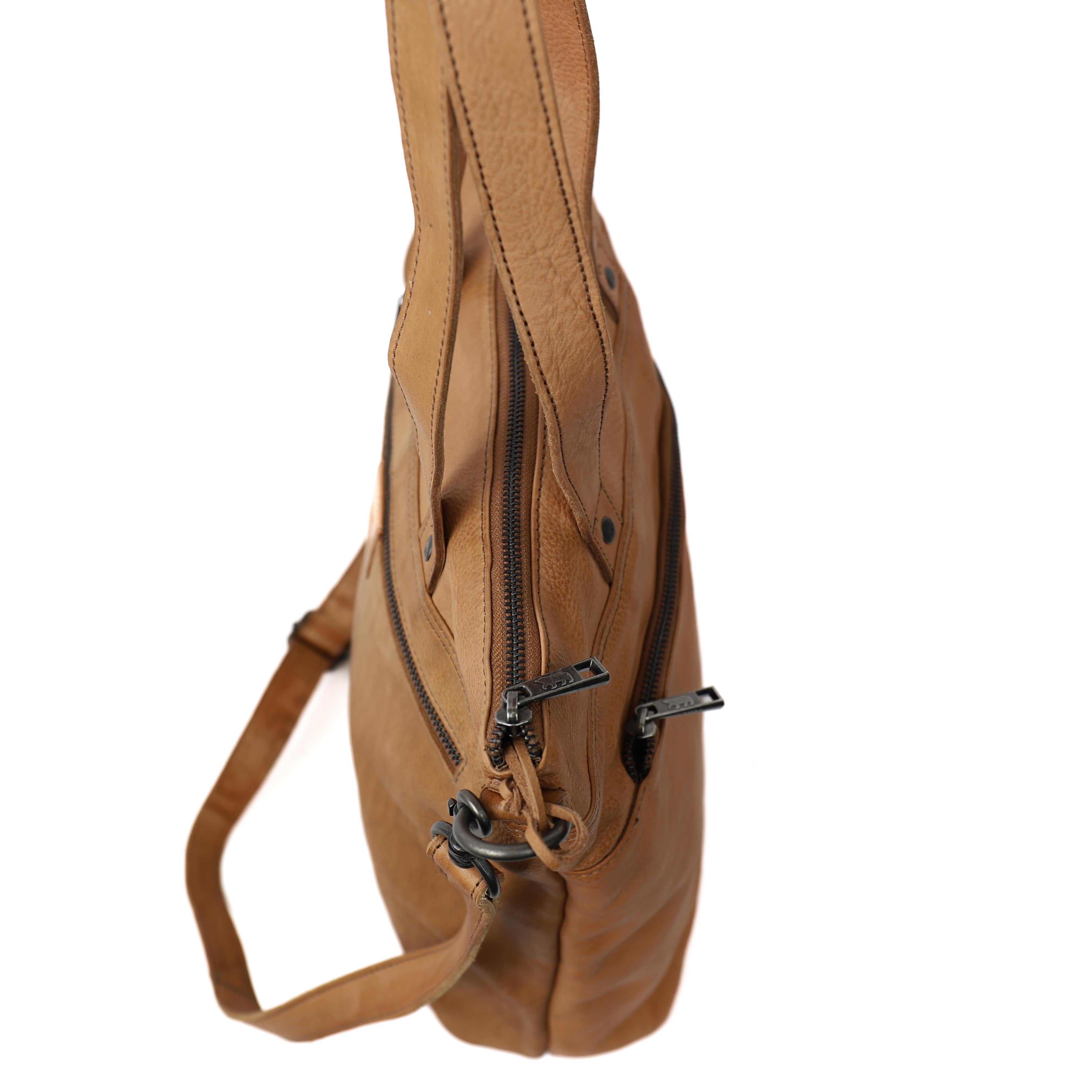 Hand/shoulder bag 'Loesie' taupe