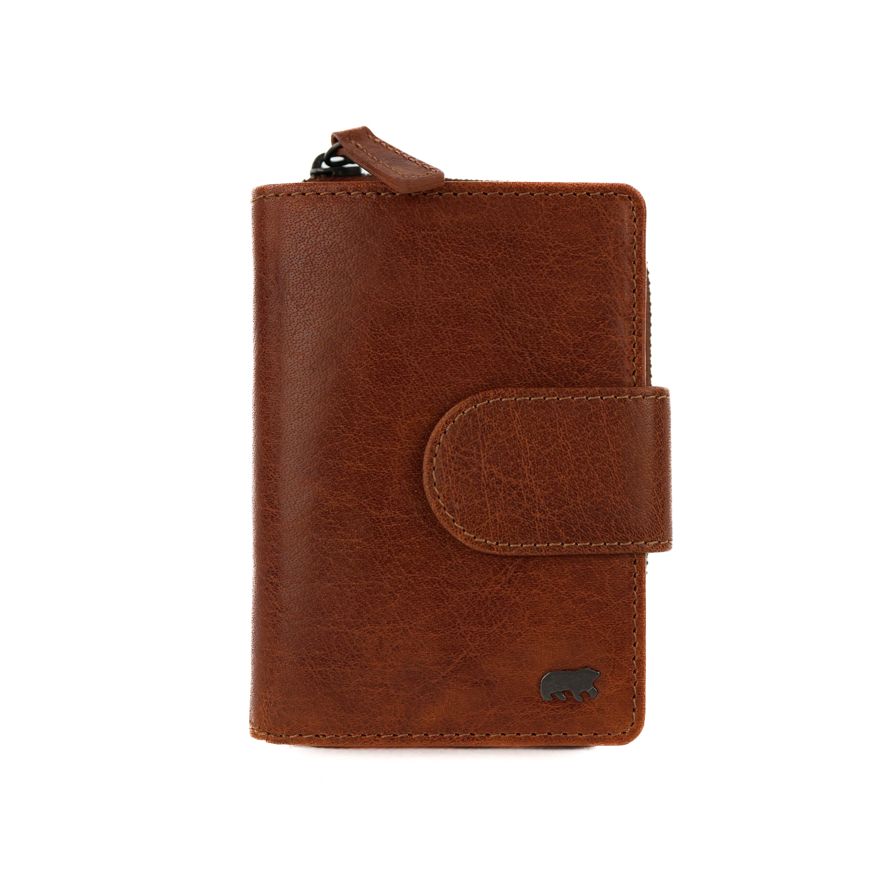 Ritsportemonnee 'Loet' Andorra cognac