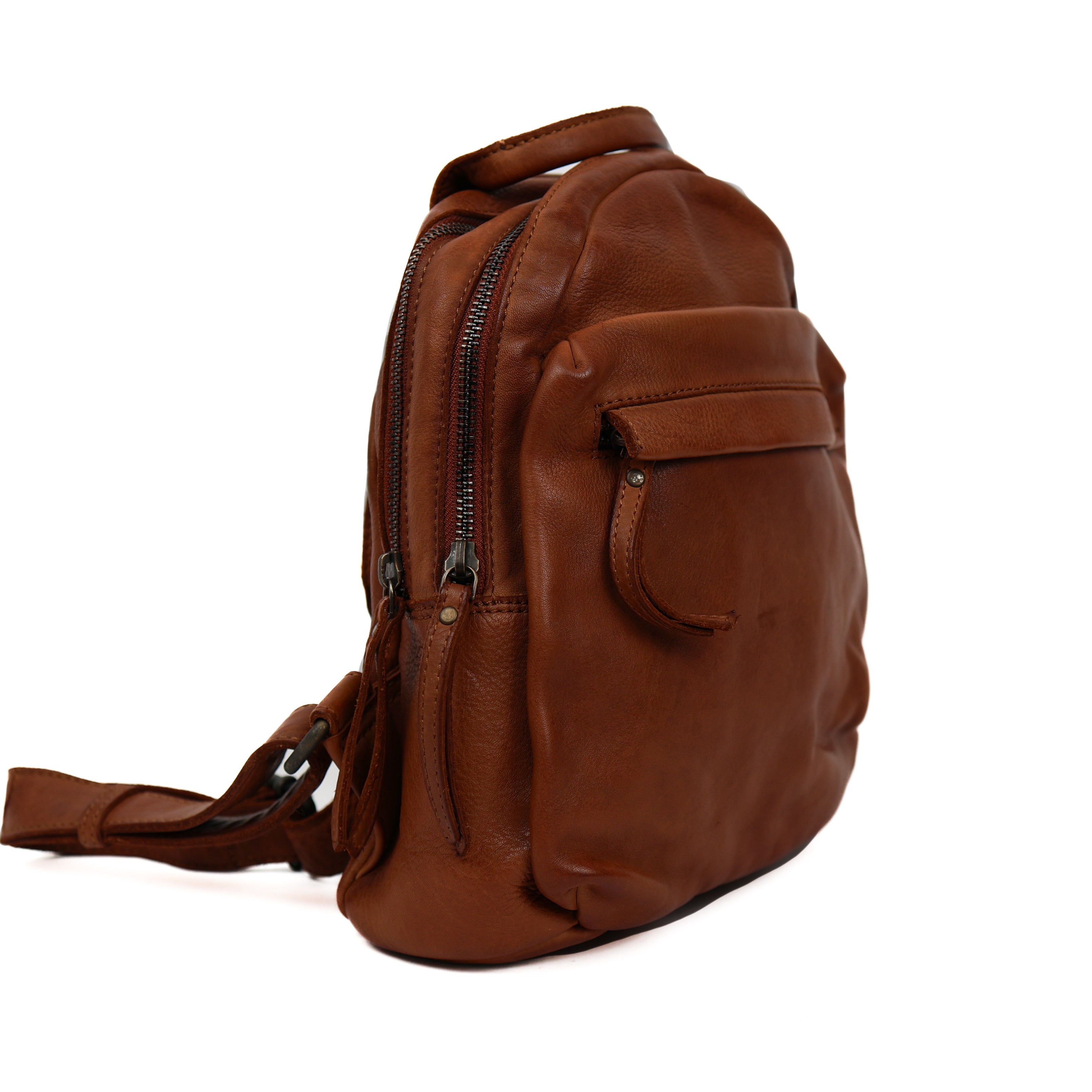 Klein rugzakje 'Nela' cognac
