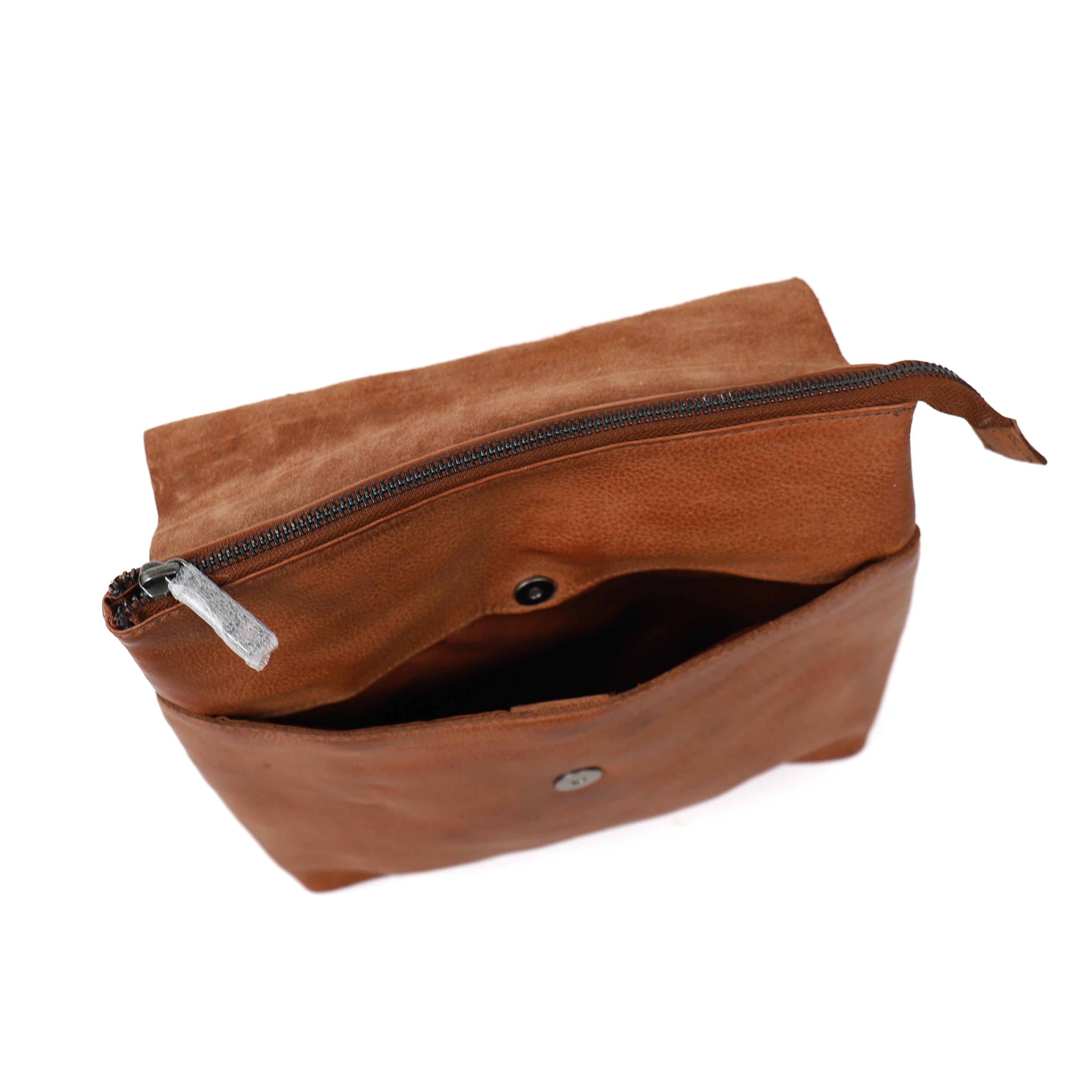 Backpack/shoulder bag 'Jesse' cognac