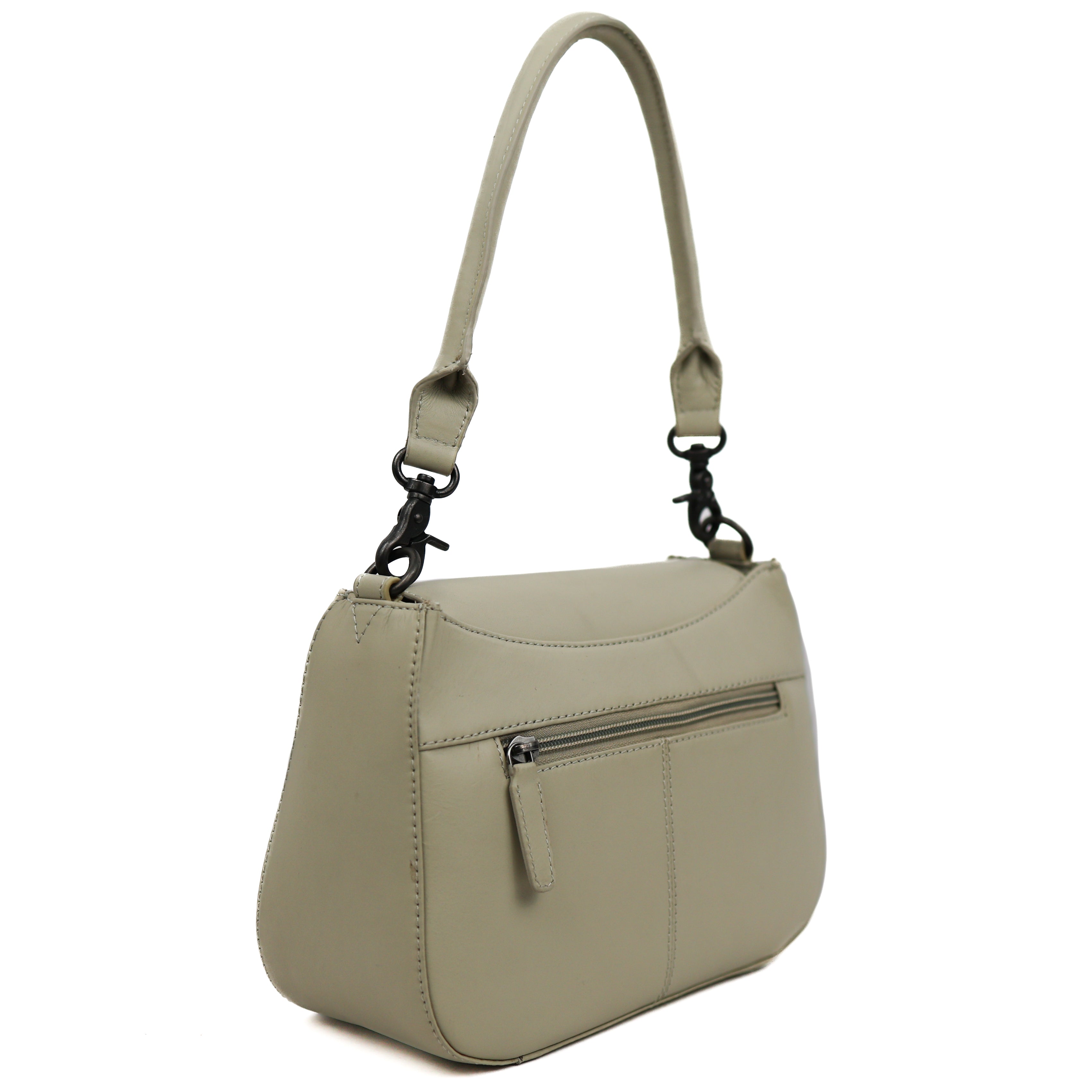 Hand-/schoudertasje met flap 'Fenna' Khaki