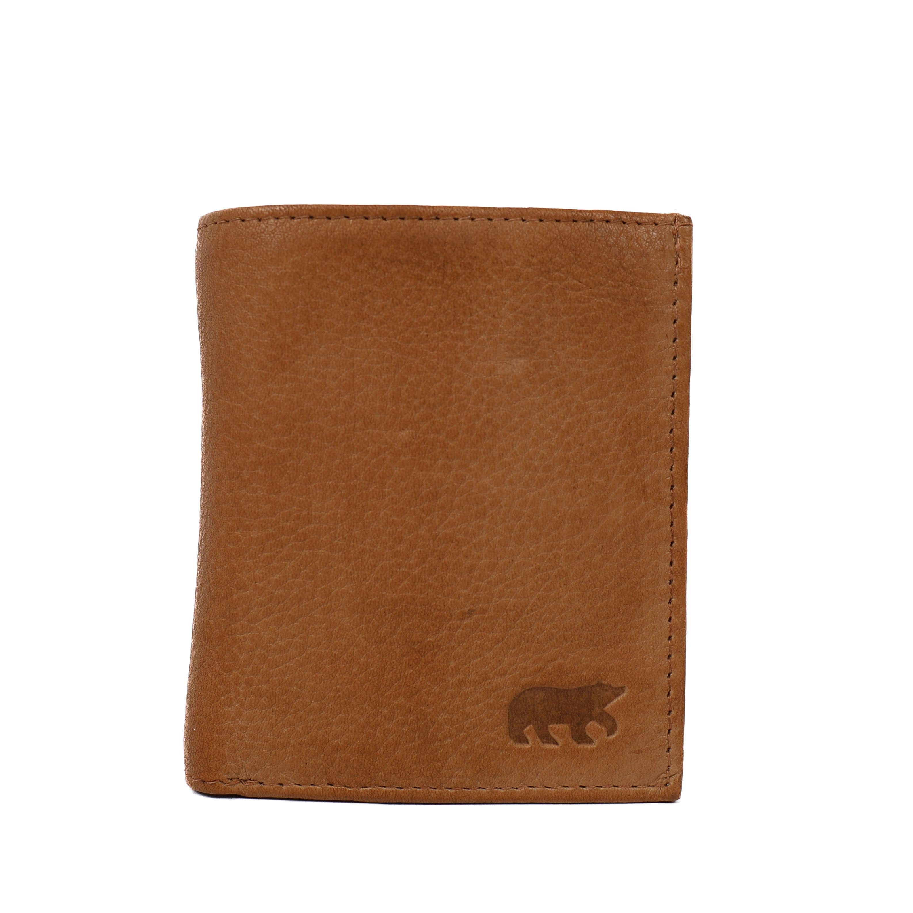 Billfold met drukknoop 'Noud' taupe