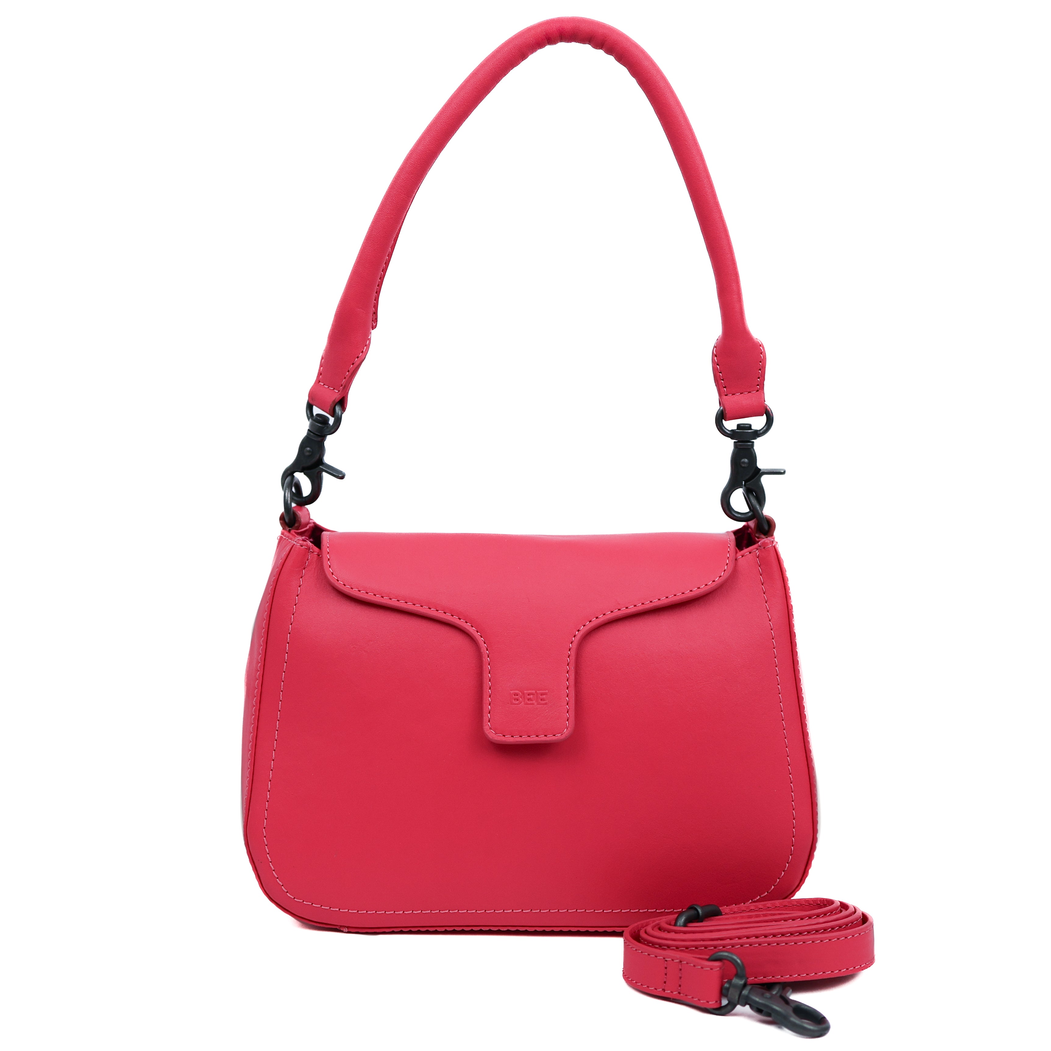 Hand-/schoudertasje met flap 'Fenna' Rose Red