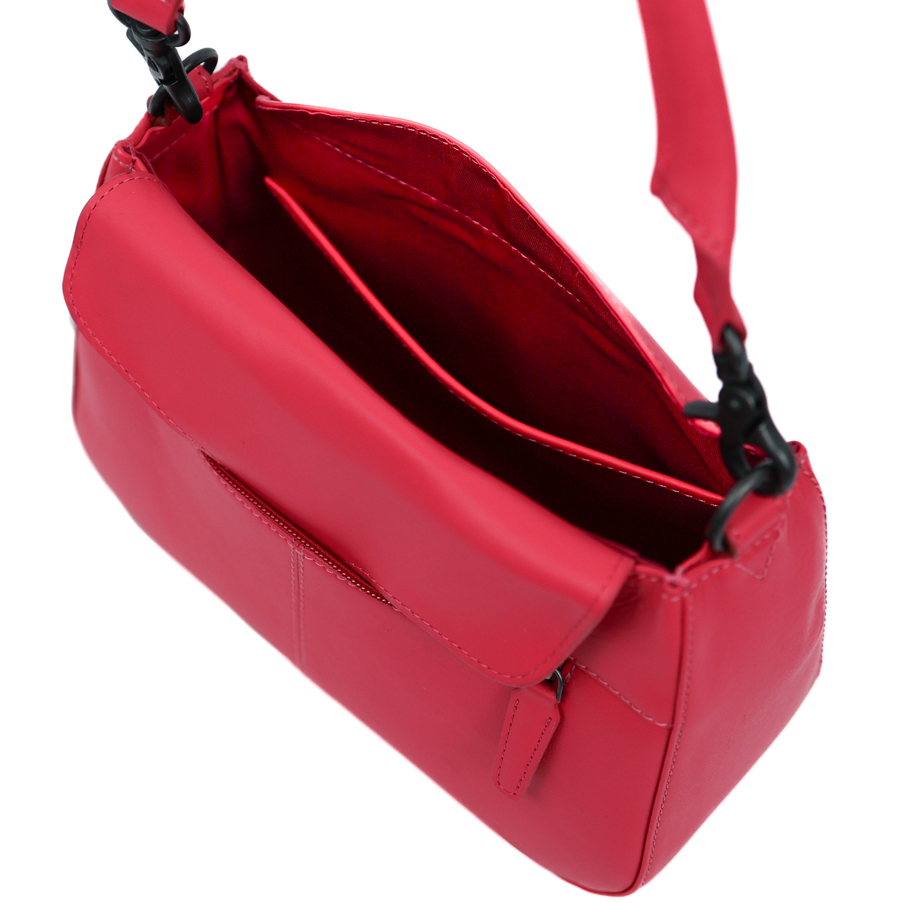 Hand-/schoudertasje met flap 'Fenna' Rose Red