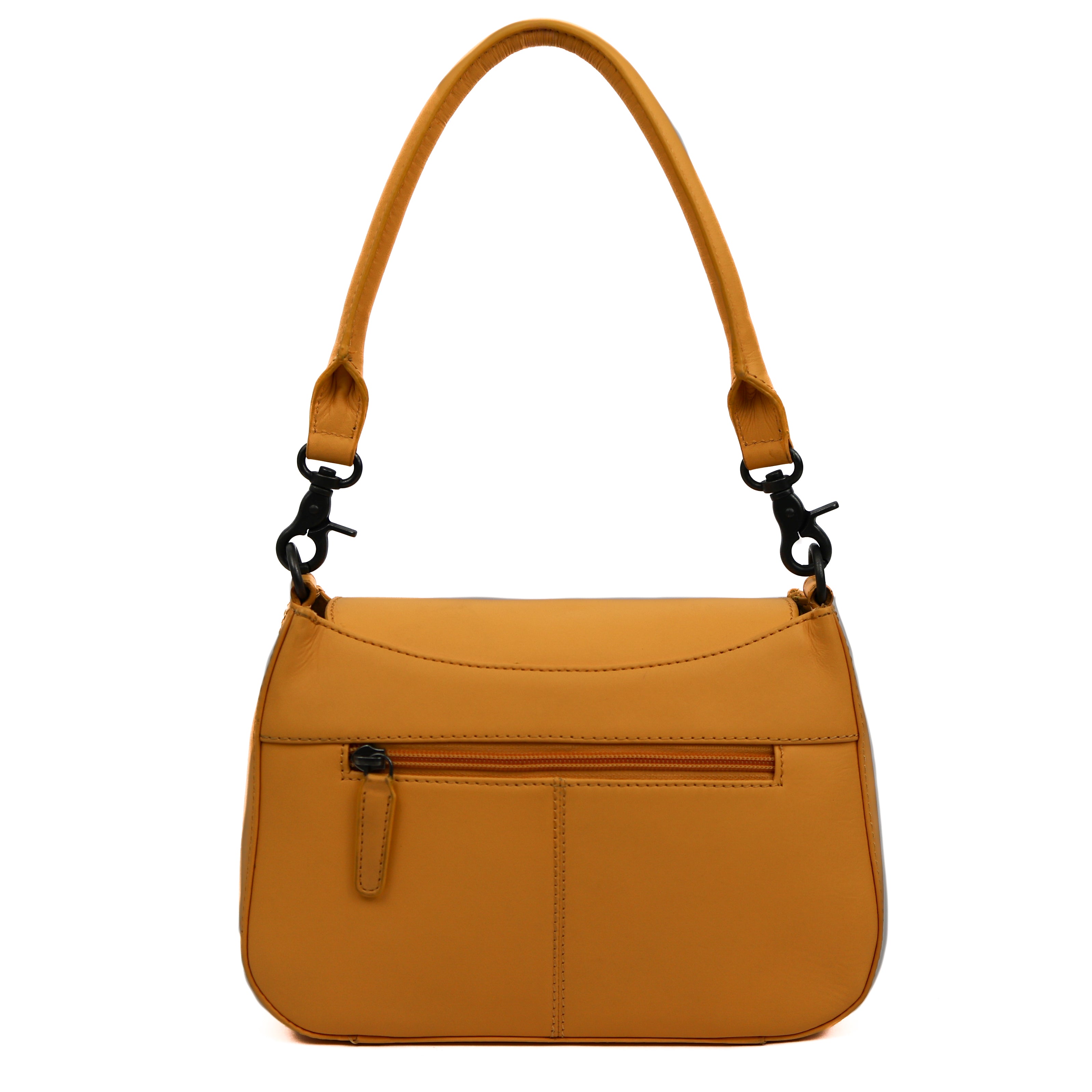 Hand-/schoudertasje met flap 'Fenna' Yellow