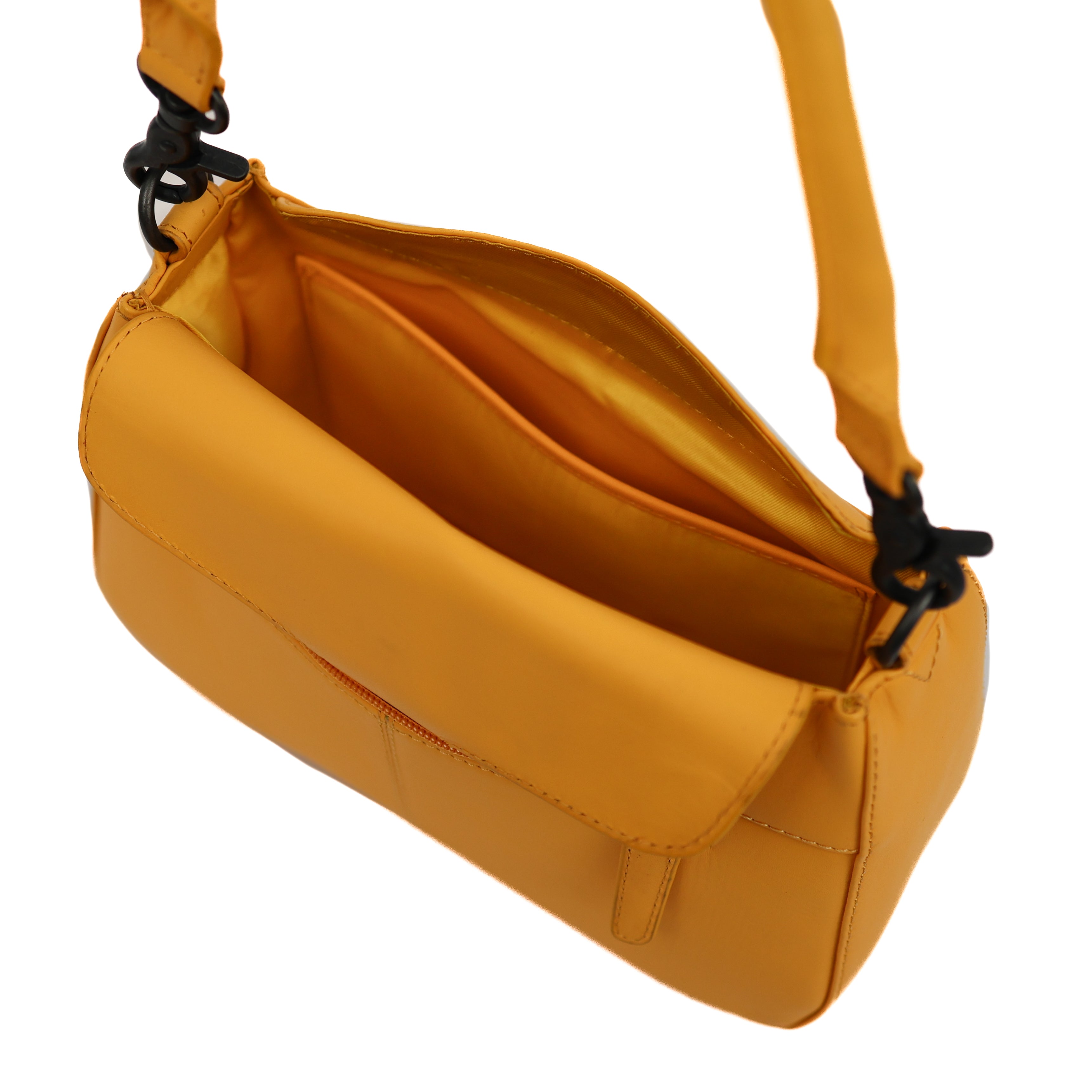 Hand-/schoudertasje met flap 'Fenna' Yellow