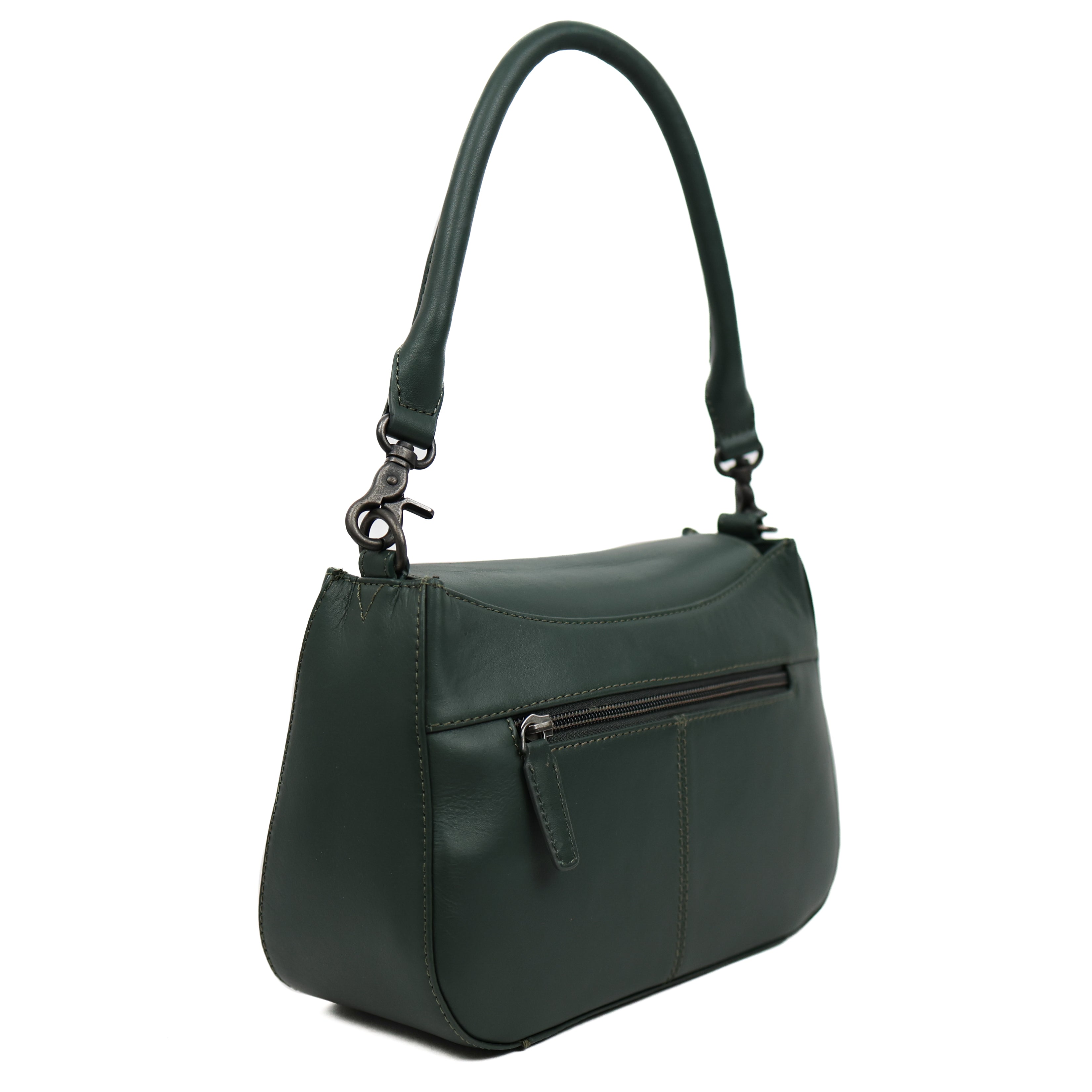 Hand-/schoudertasje met flap 'Fenna' Green