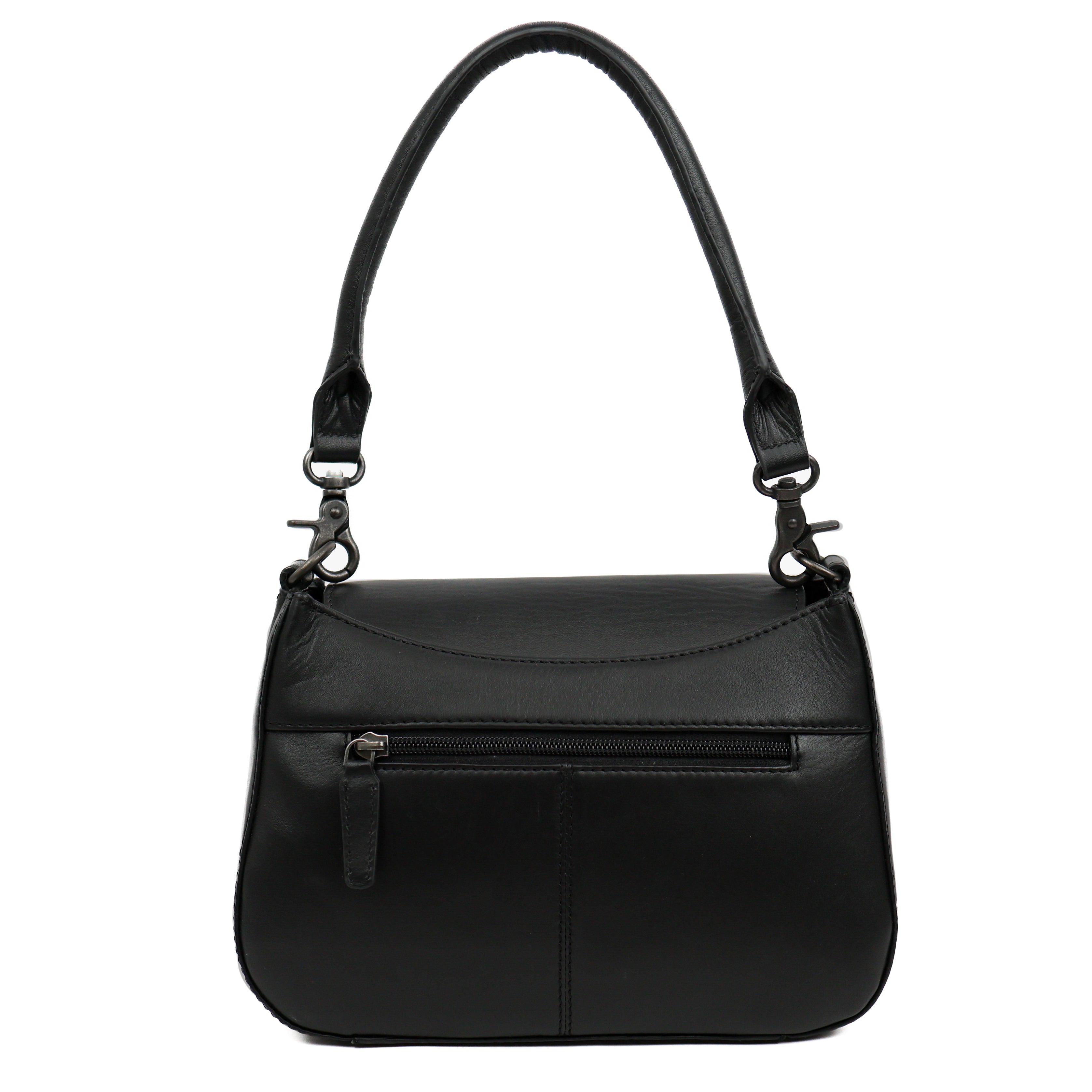 Hand-/schoudertasje met flap 'Fenna' Black