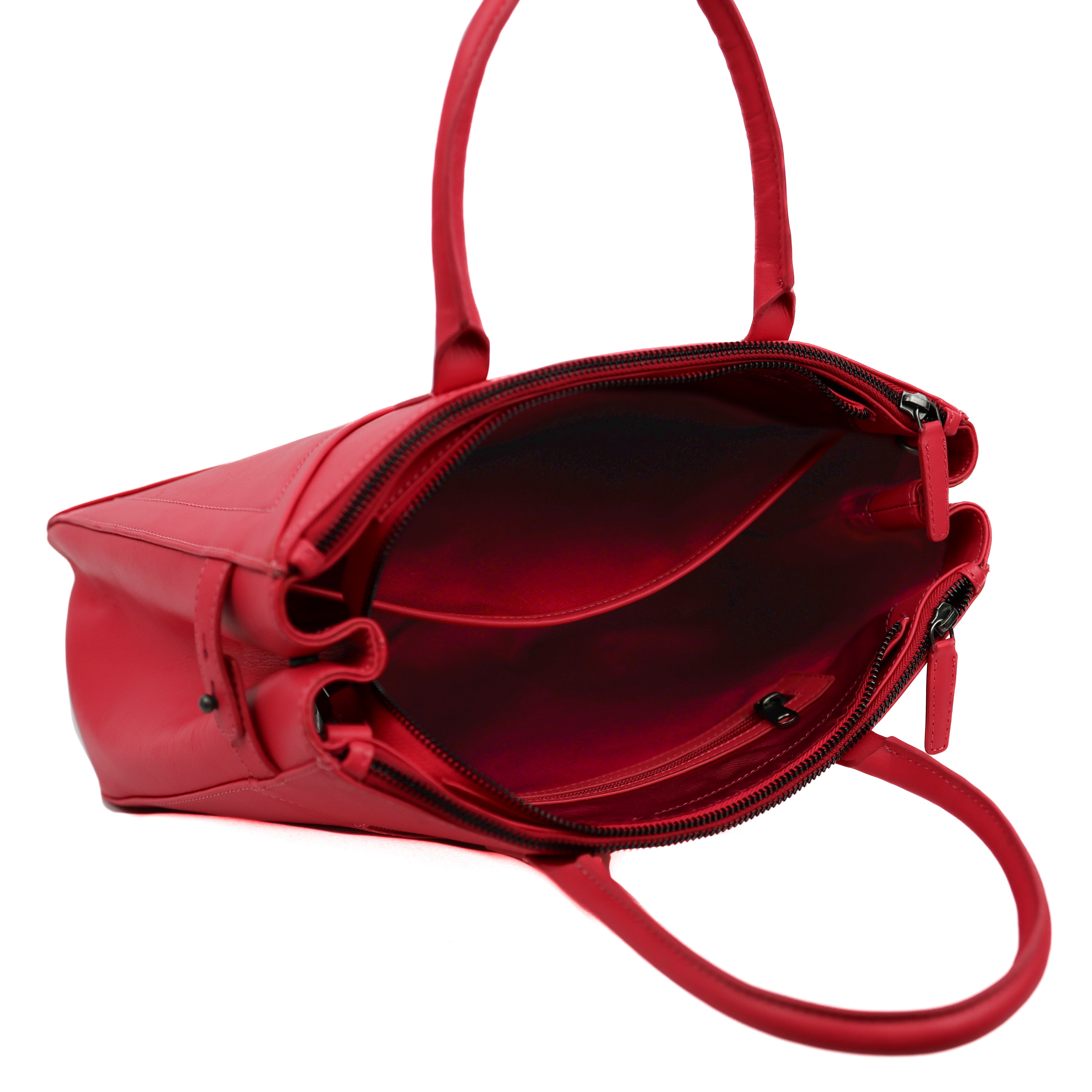 Hand/shoulder bag 'Gratia' Rose Red
