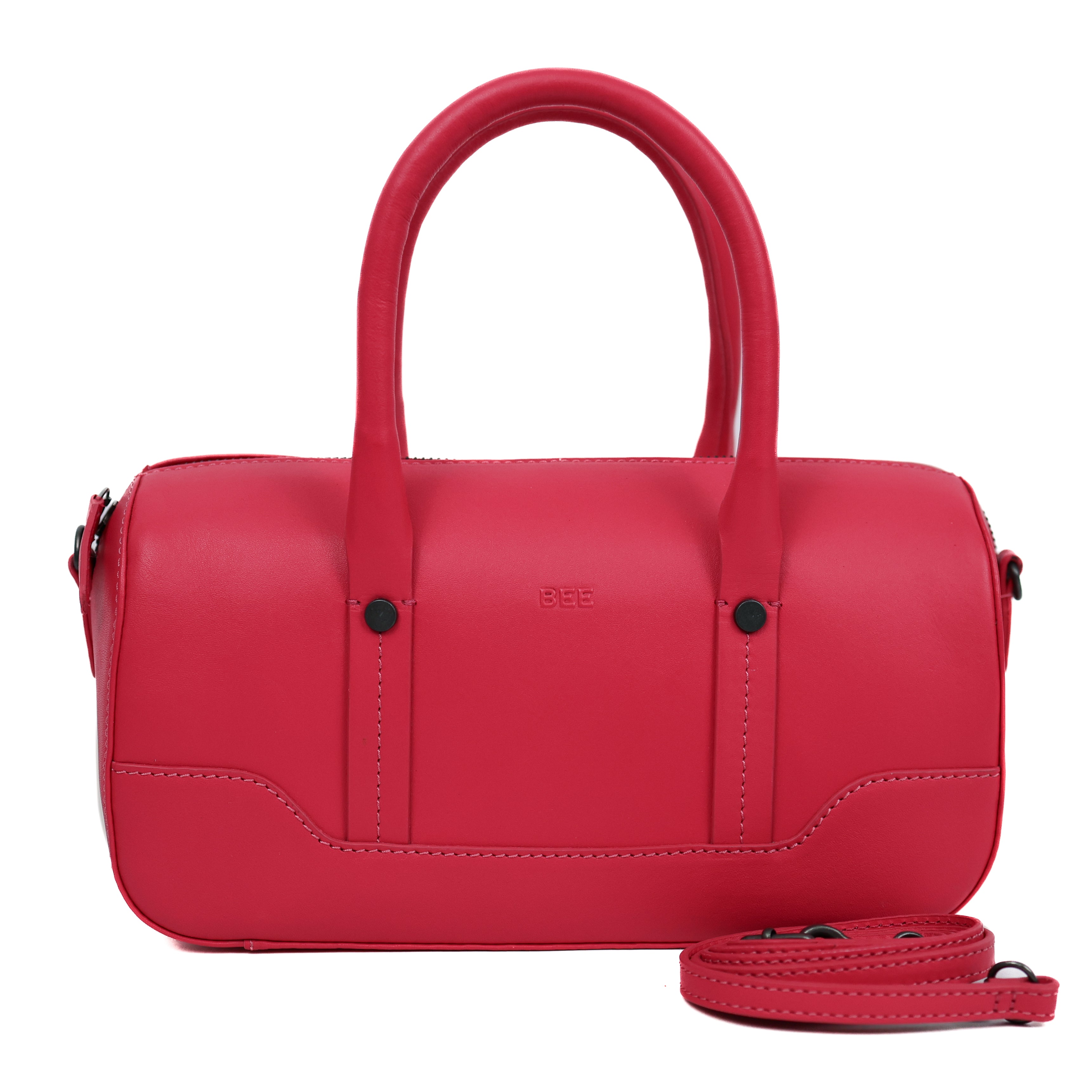 Rond hand-/schoudertasje 'Viviana' Rose Red