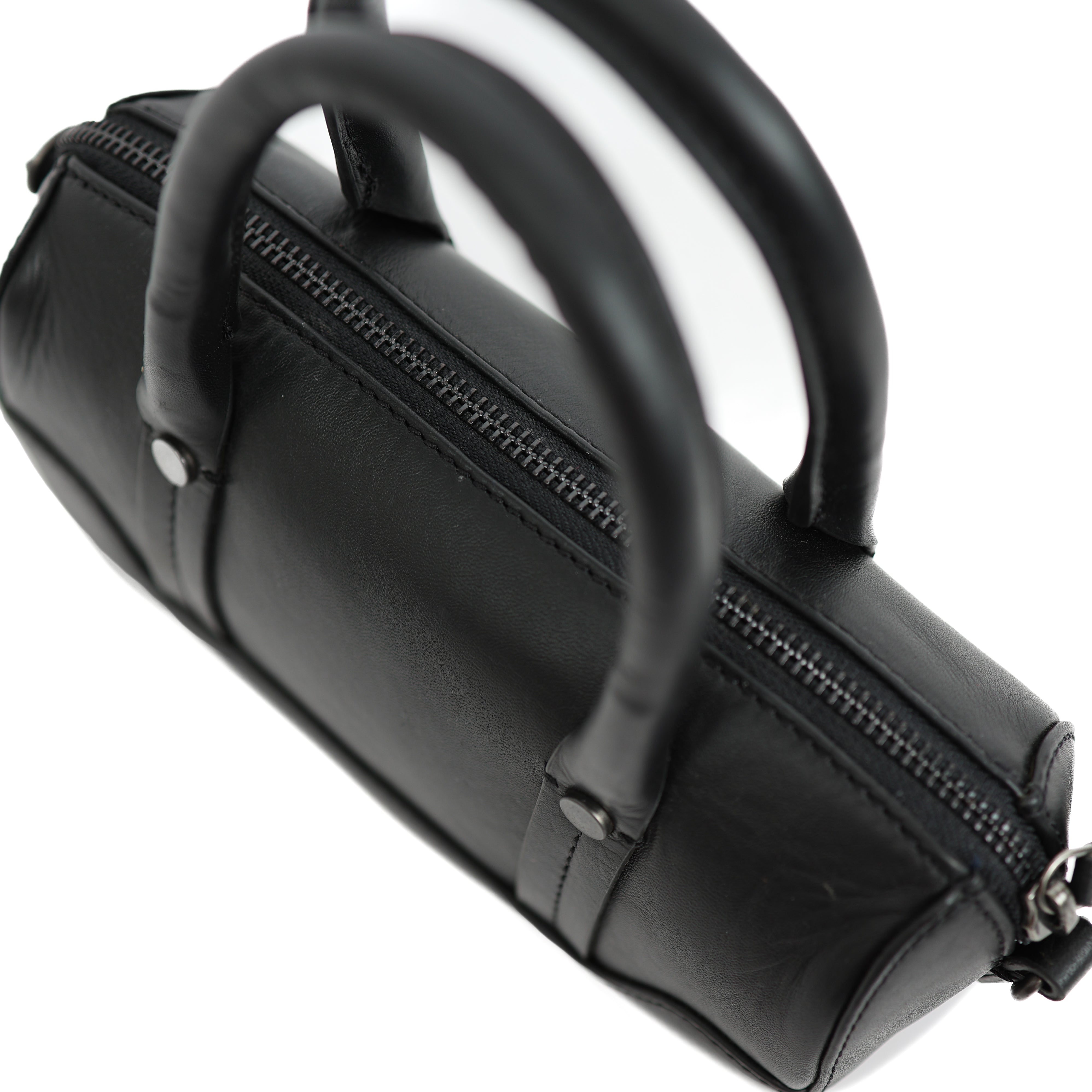 Rond hand-/schoudertasje 'Viviana' Mini Black