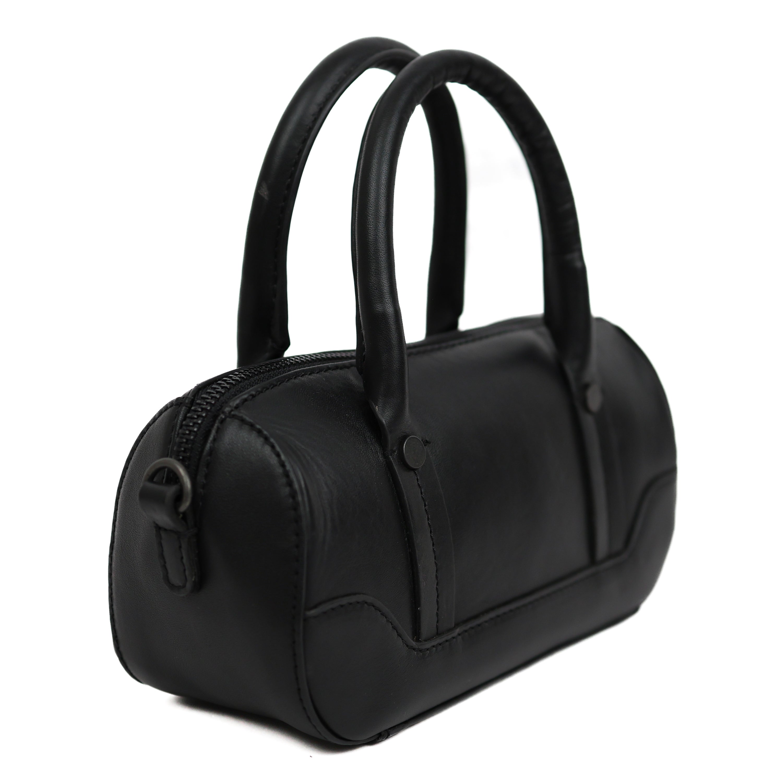 Rond hand-/schoudertasje 'Viviana' Mini Black