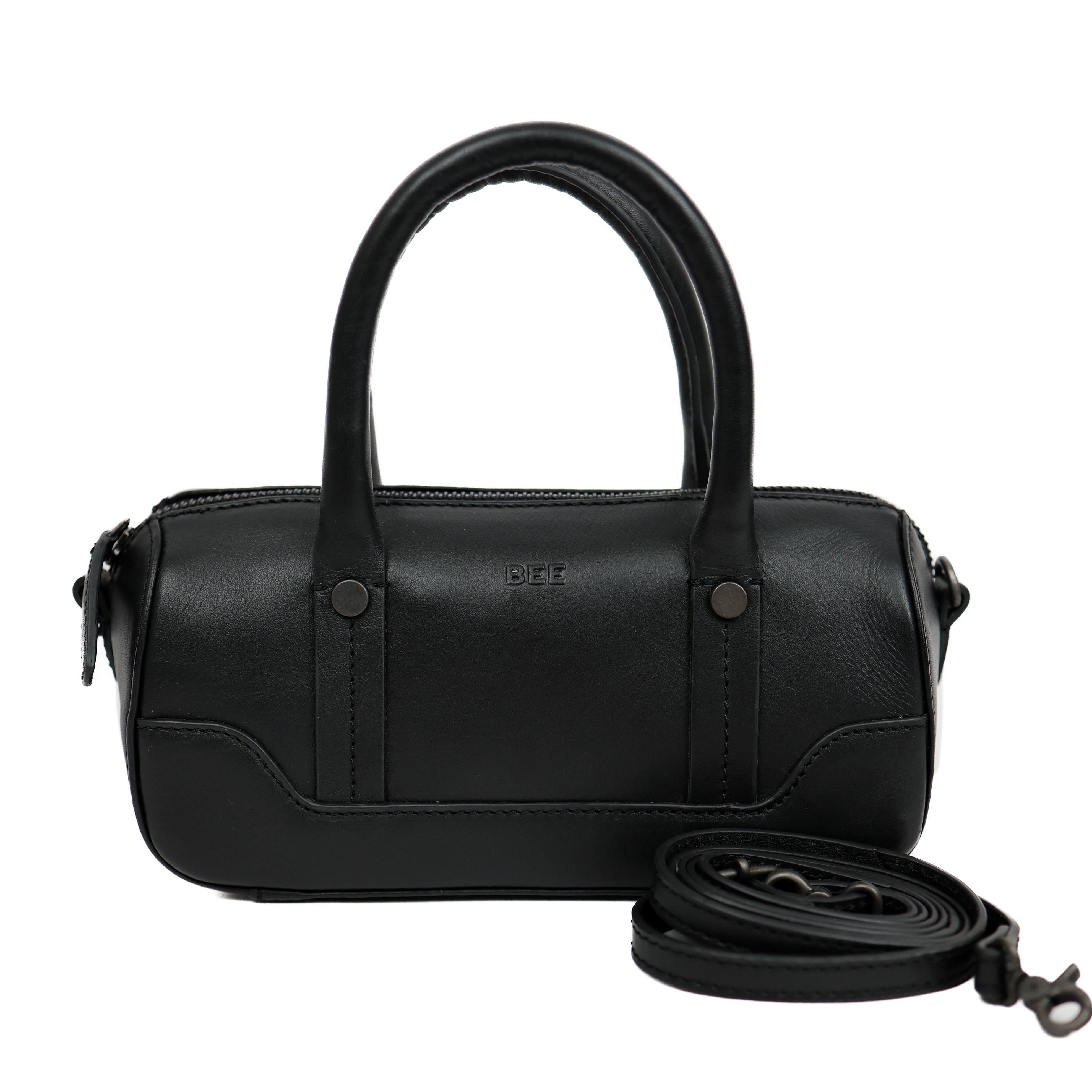 Round hand/shoulder bag 'Viviana' Mini Black