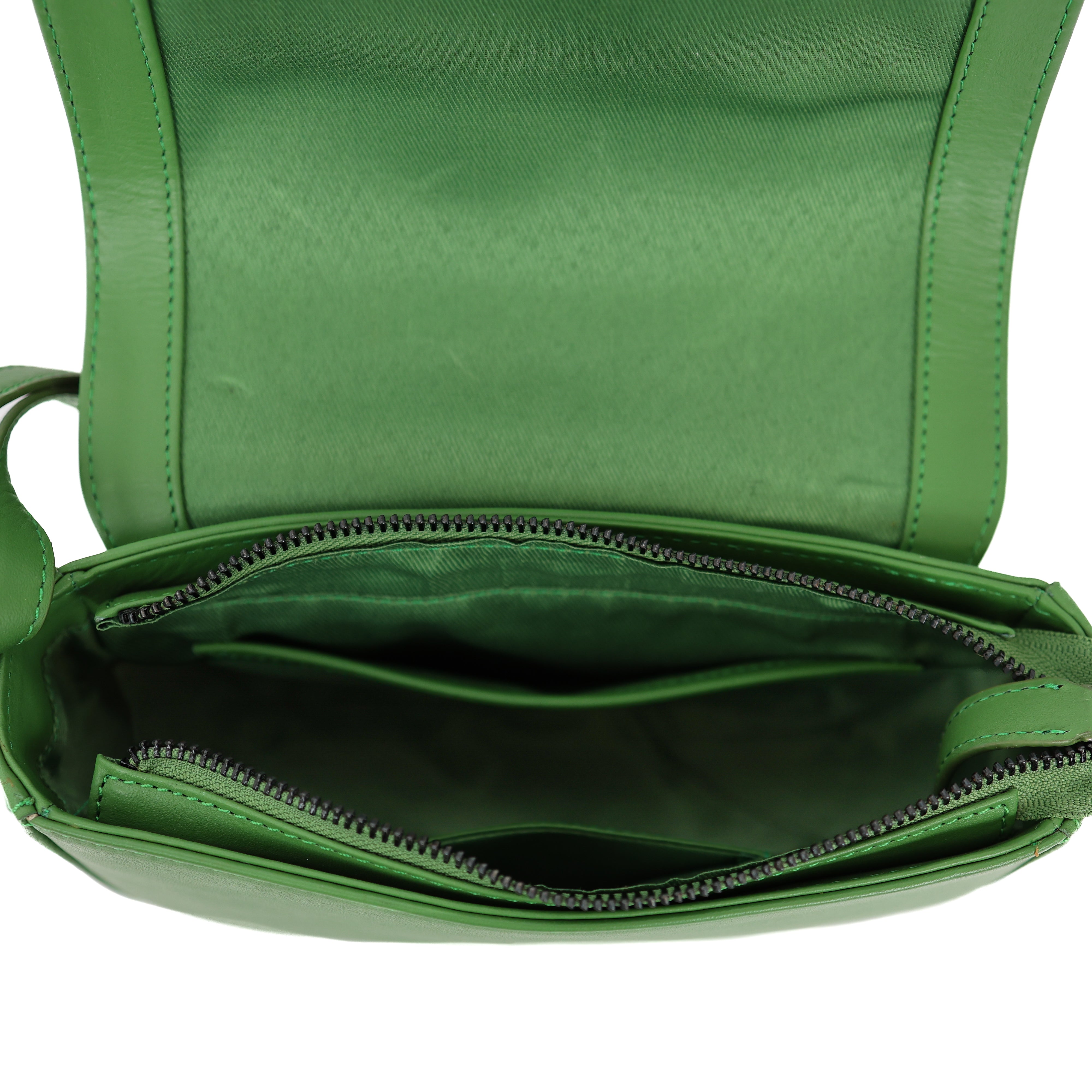 Schoudertasje met flap 'Anastasia' Willow Bough Green