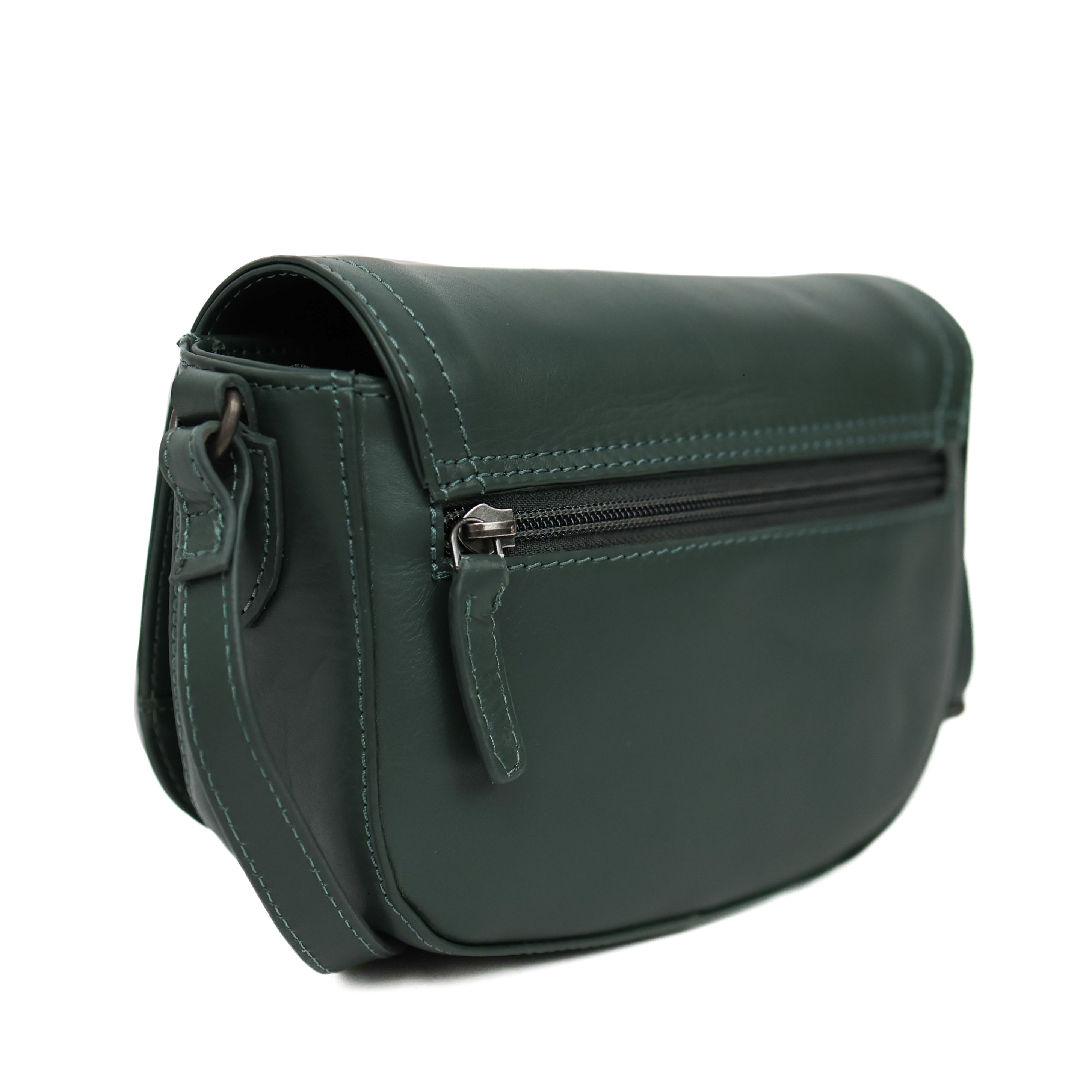 Schoudertasje met flap 'Anastasia' Green