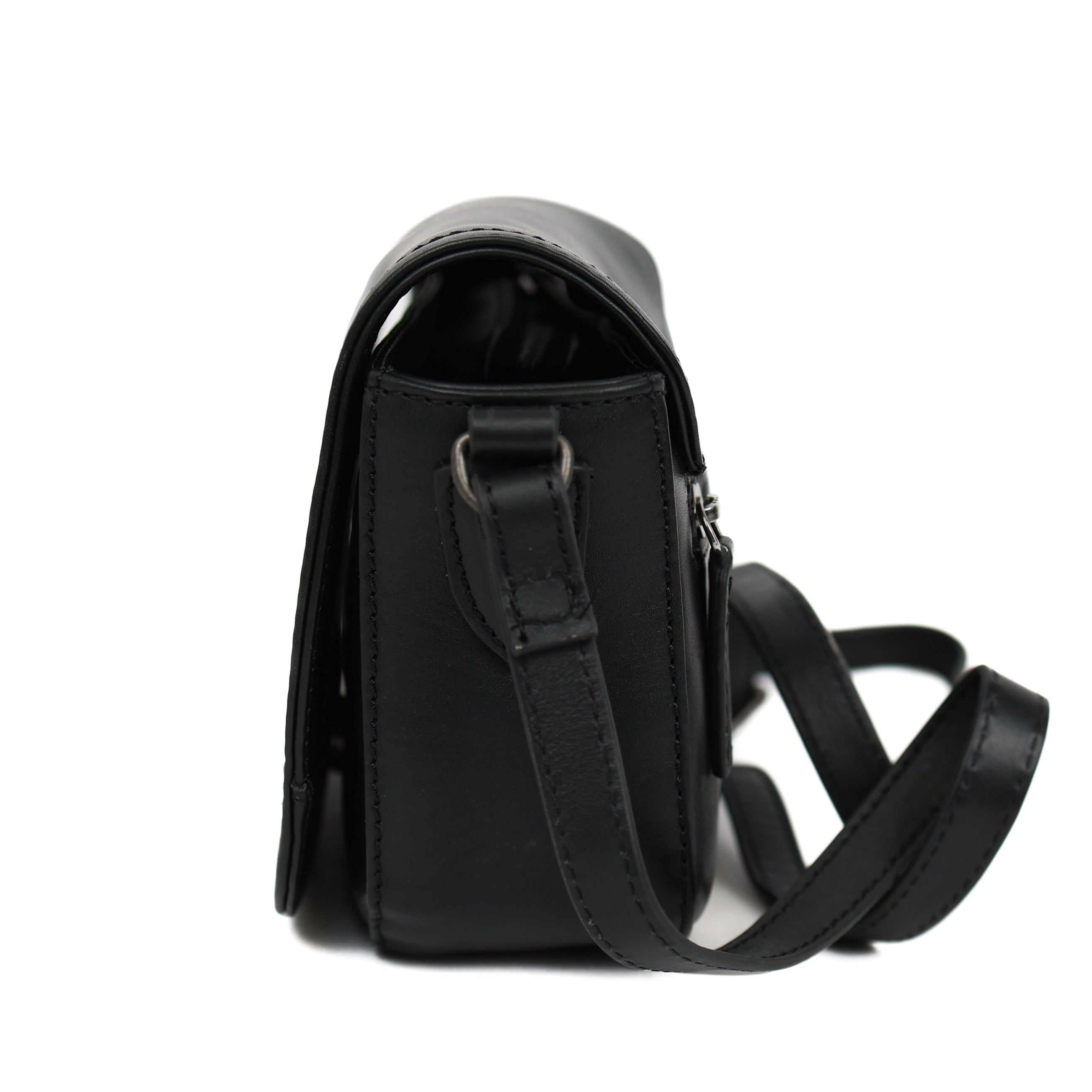 Schoudertasje met flap 'Anastasia' Black