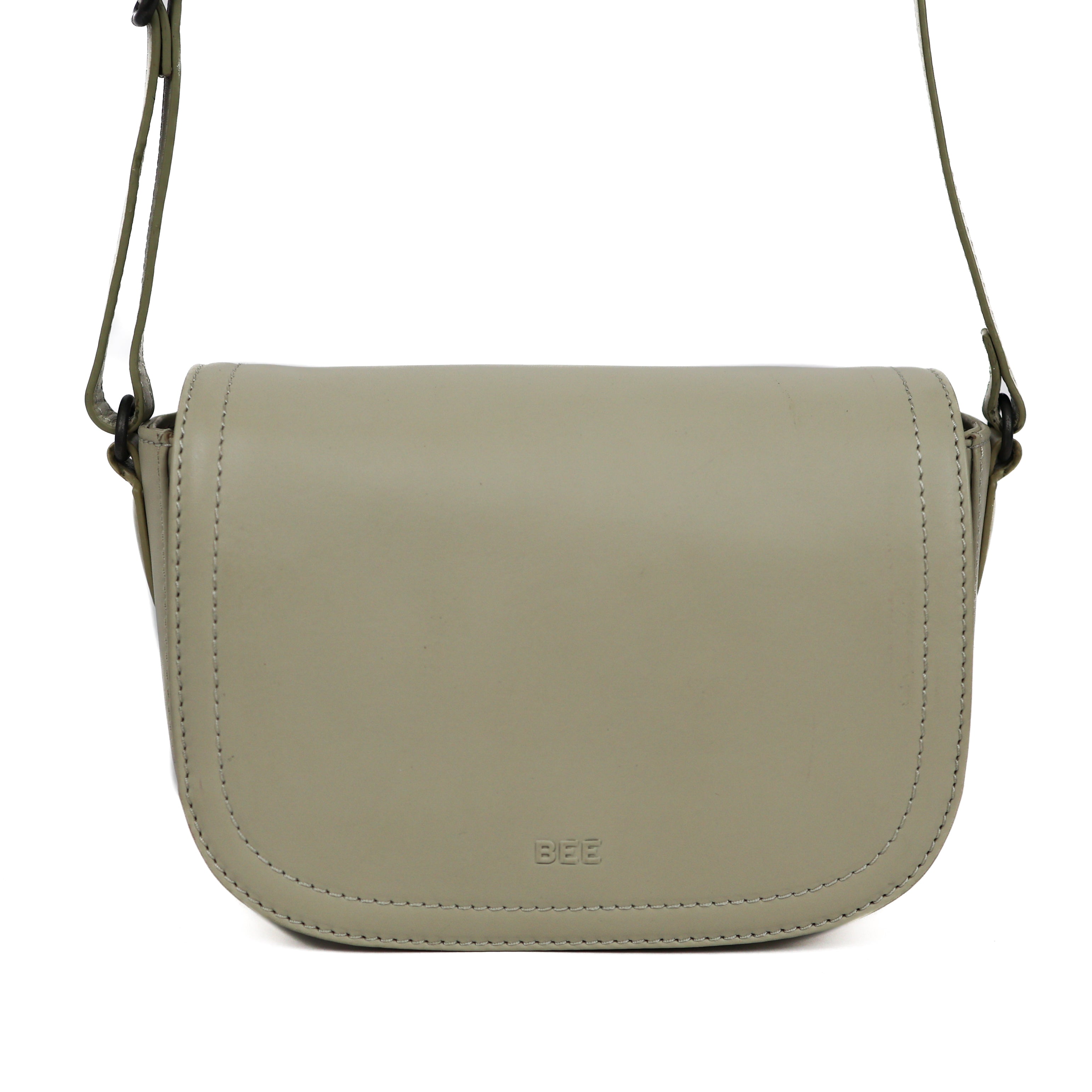 Schoudertasje met flap 'Anastasia' Khaki