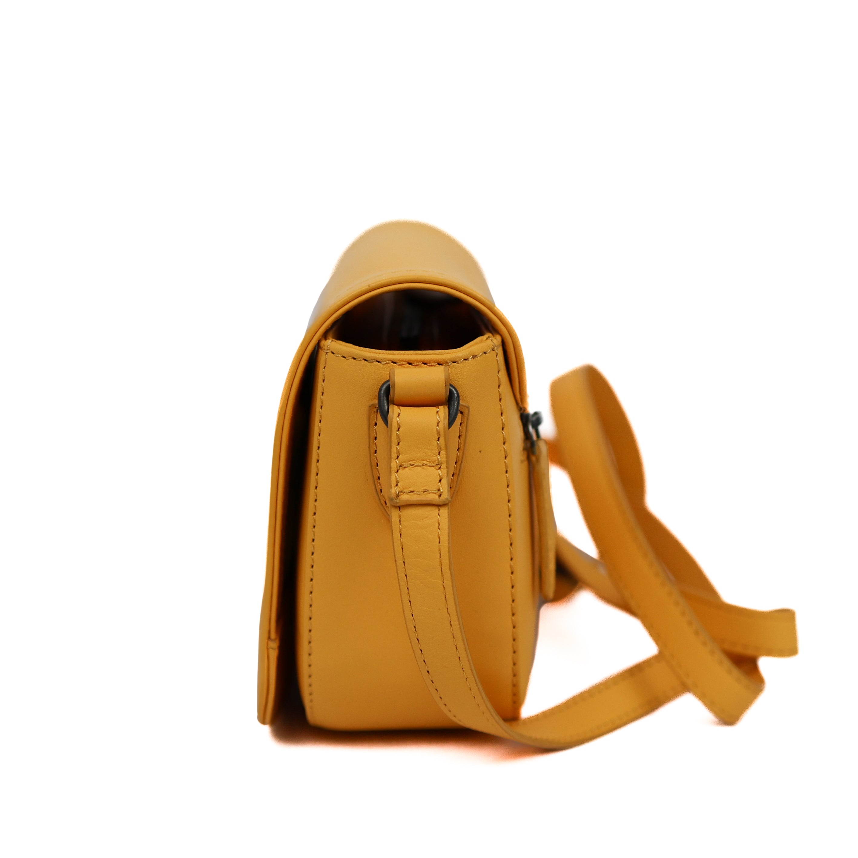 Schoudertasje met flap 'Anastasia' Yellow