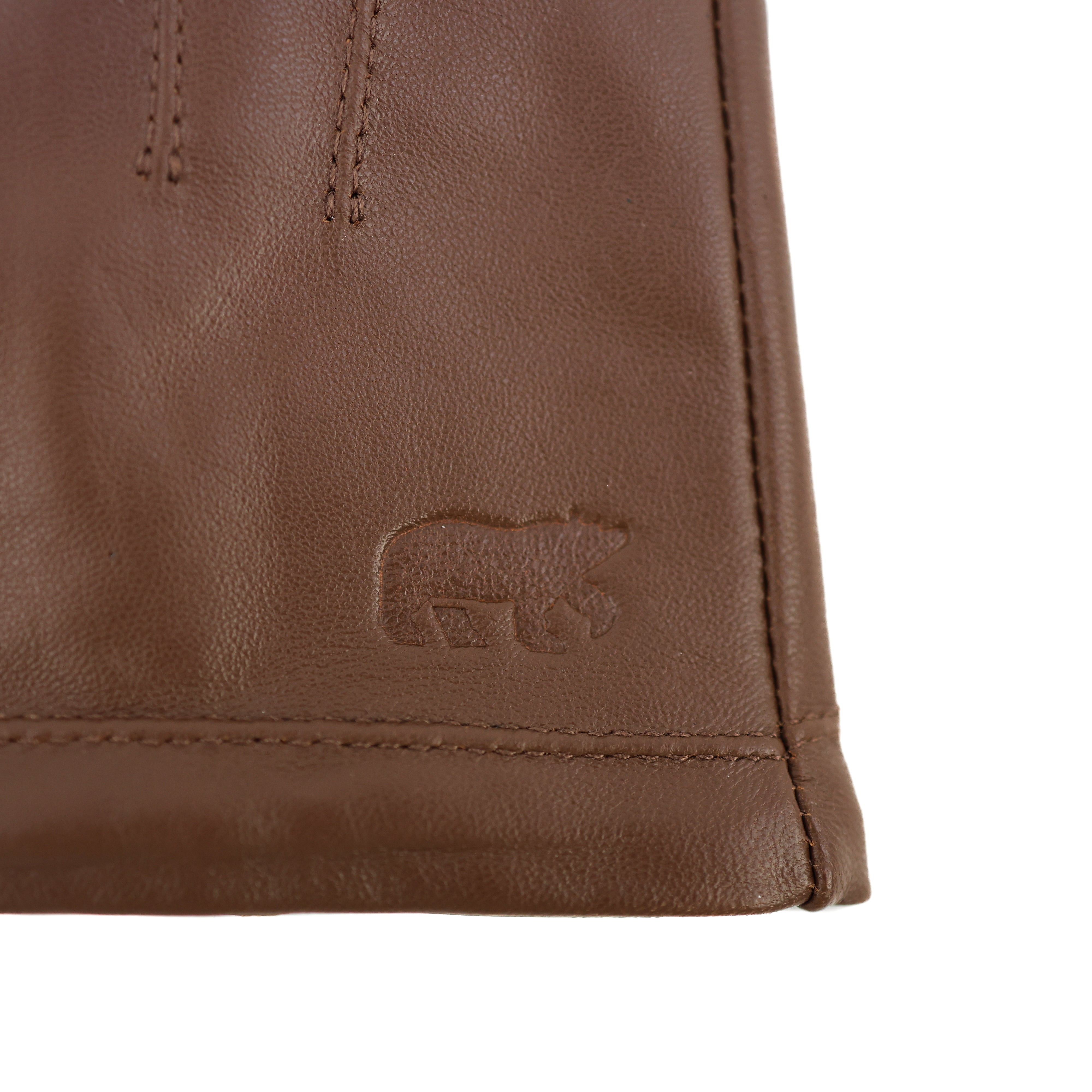 Leren dames handschoenen 'Claudia' cognac