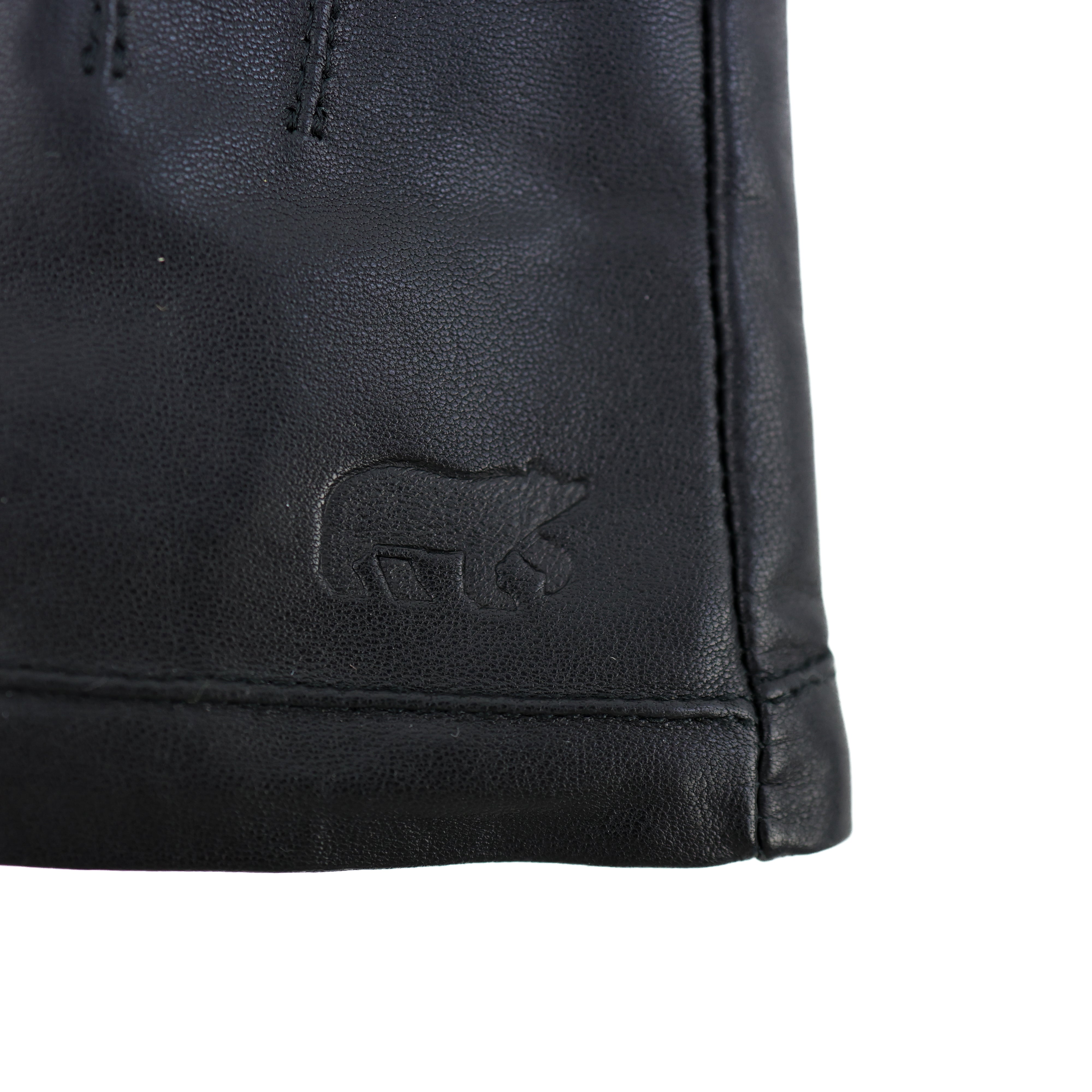 Leather women's gloves 'Claudia' black