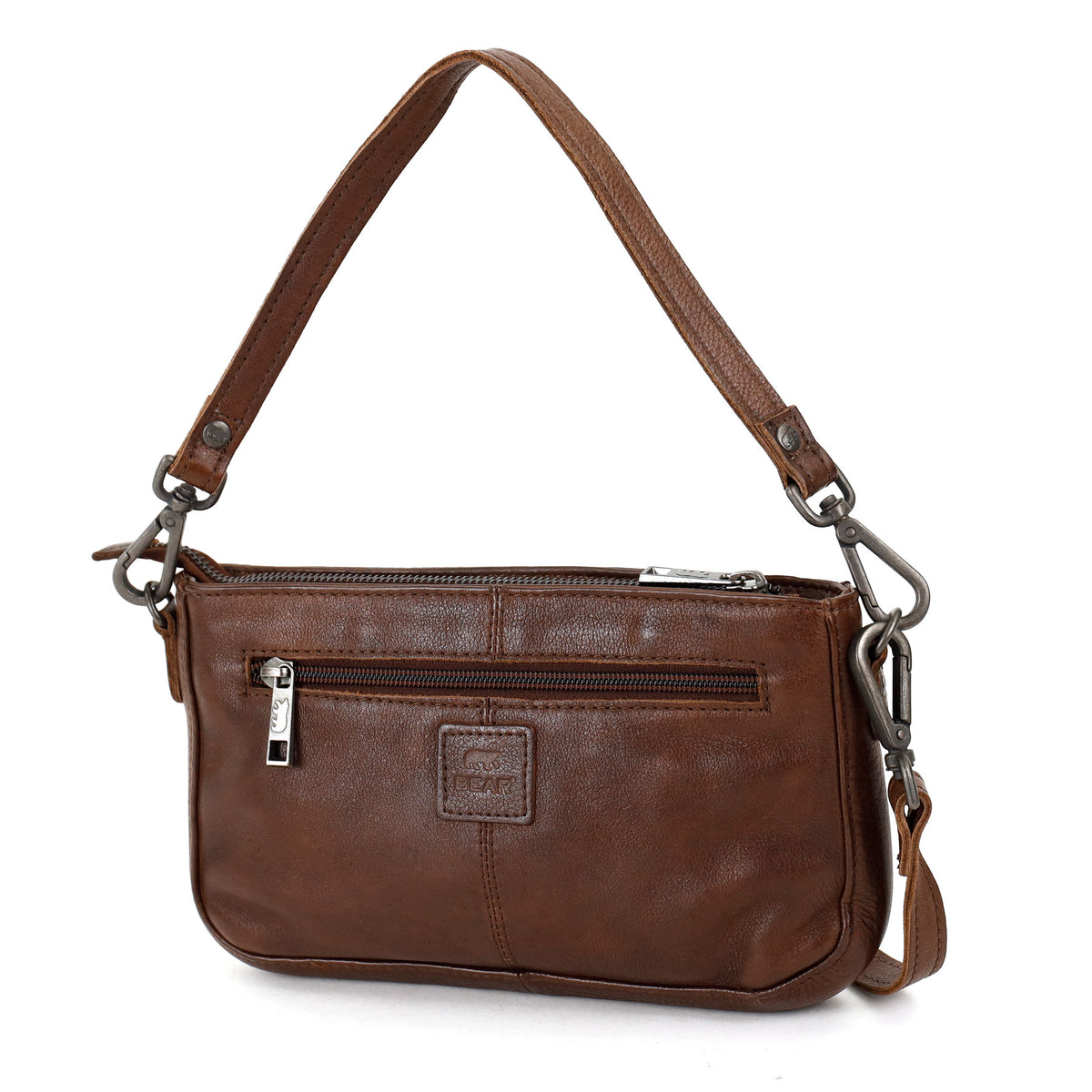 Small handbag/shoulderbag 'Livia' cognac