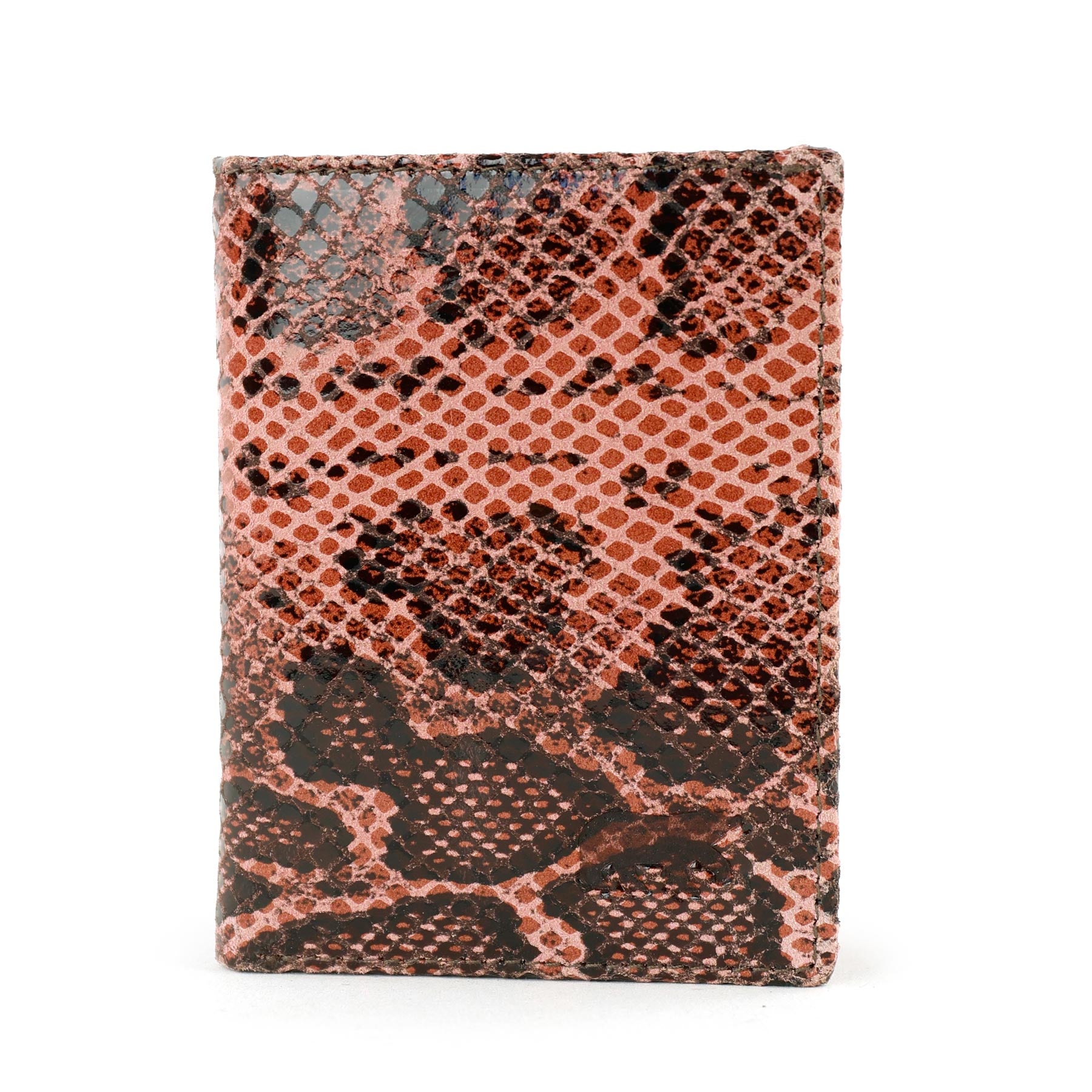 Pasjeshouder met briefgeldvak 'Cas' snake pink