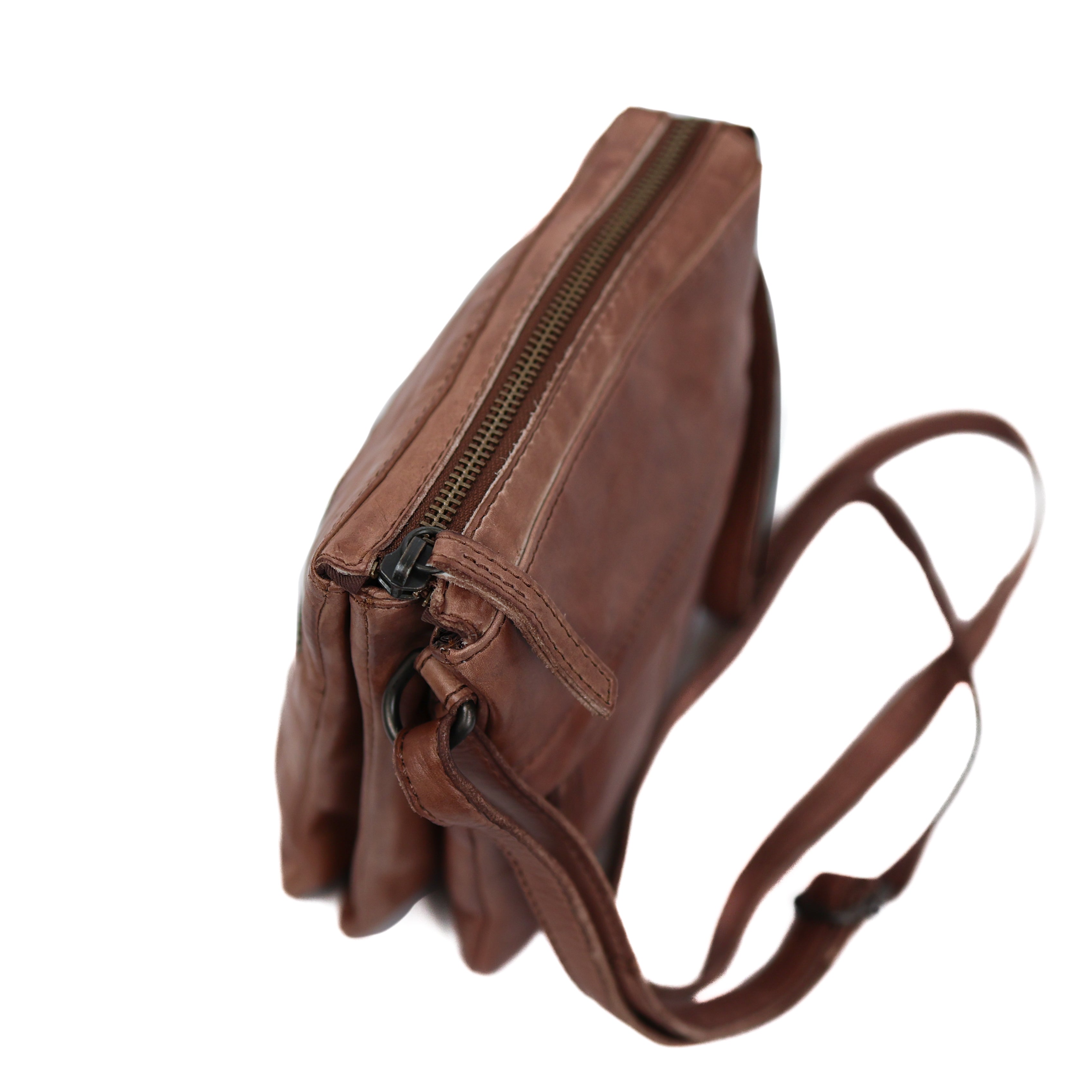 Klein schoudertasje 'Monique' pewter