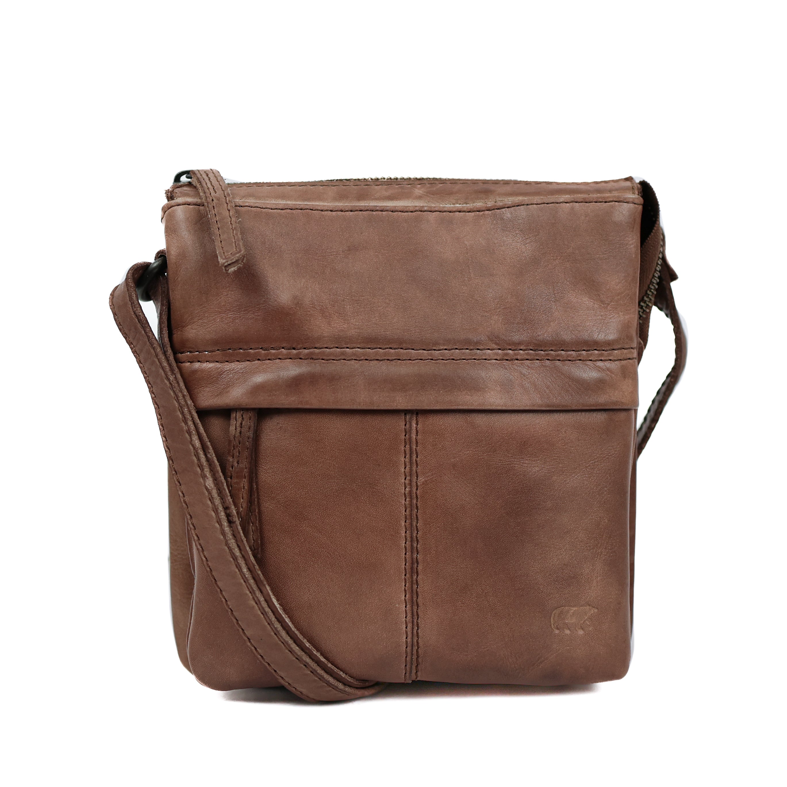 Klein schoudertasje 'Monique' pewter