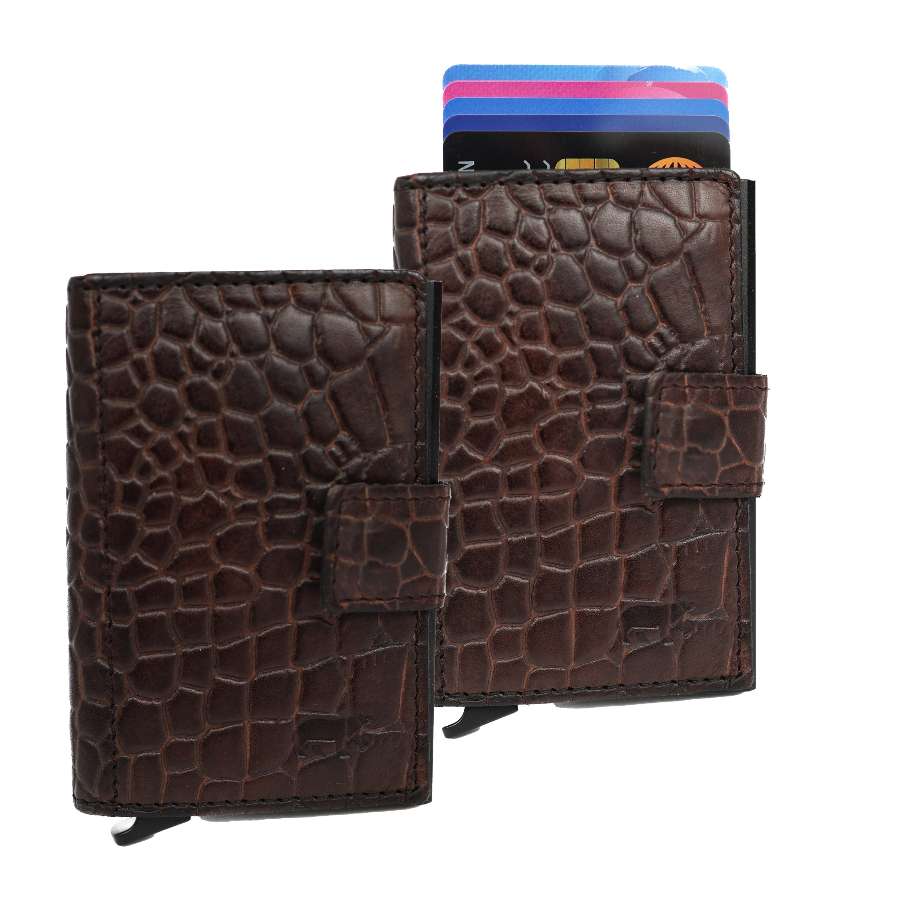 RFID Pasjeshouder 'Pip´ croco bruin
