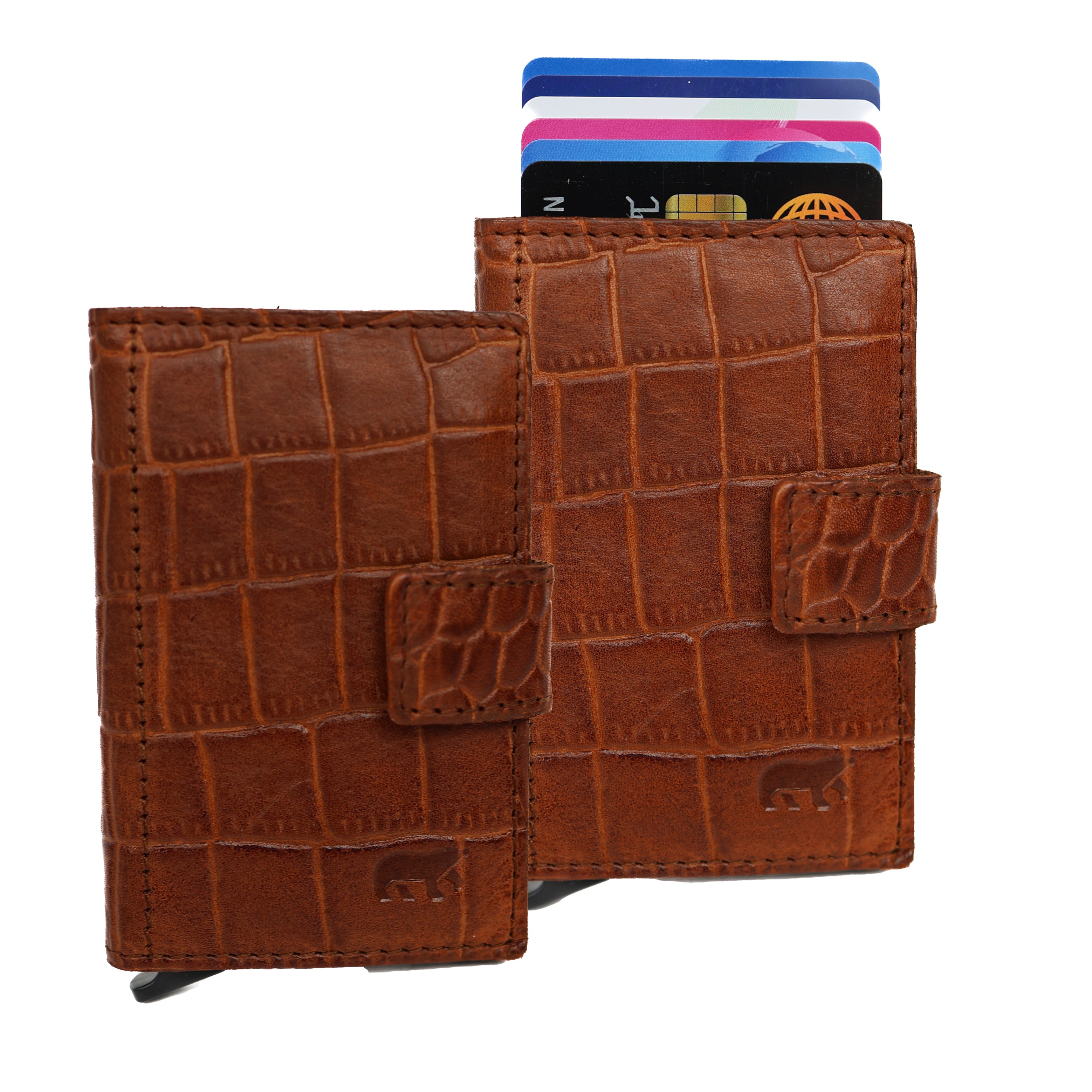RFID Pasjeshouder 'Pip´ croco cognac