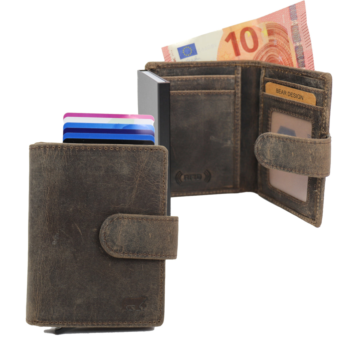 RFID pasjeshouder 'Bobby' bruin
