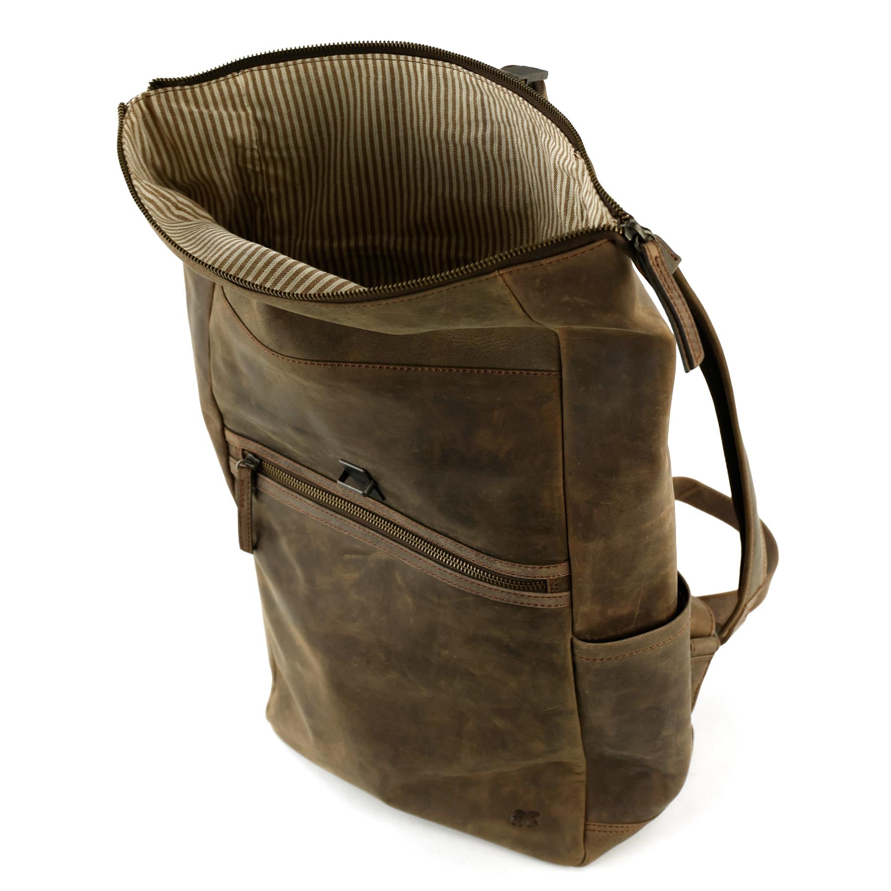 Rolltop rugzak 14” 'Rick' bruin