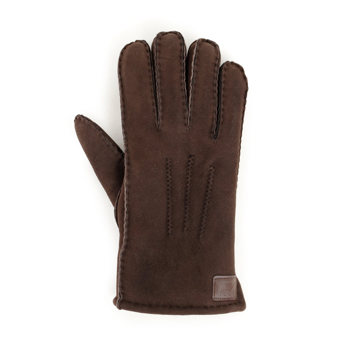 Schapenwollen heren handschoenen 'Victor' bruin