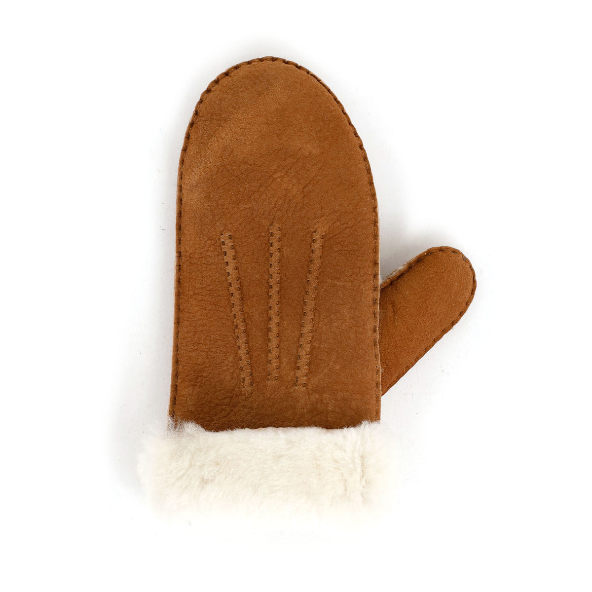 Schapenwollen dames wanten 'Sofia' dark chestnut