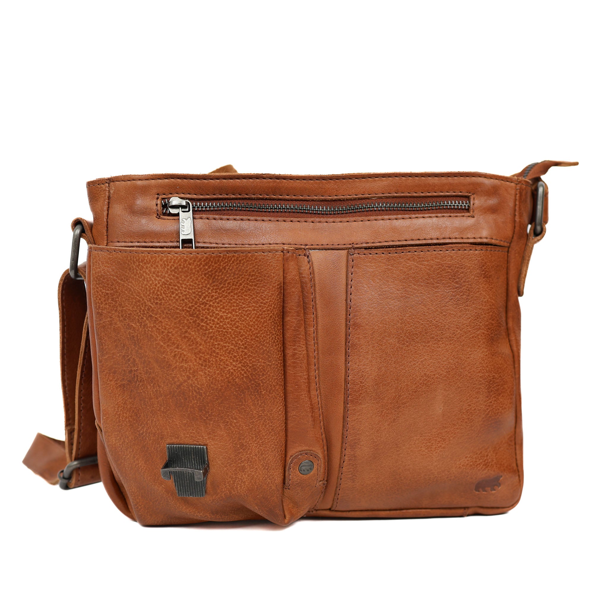 Shoulder bag 'Lauro' cognac