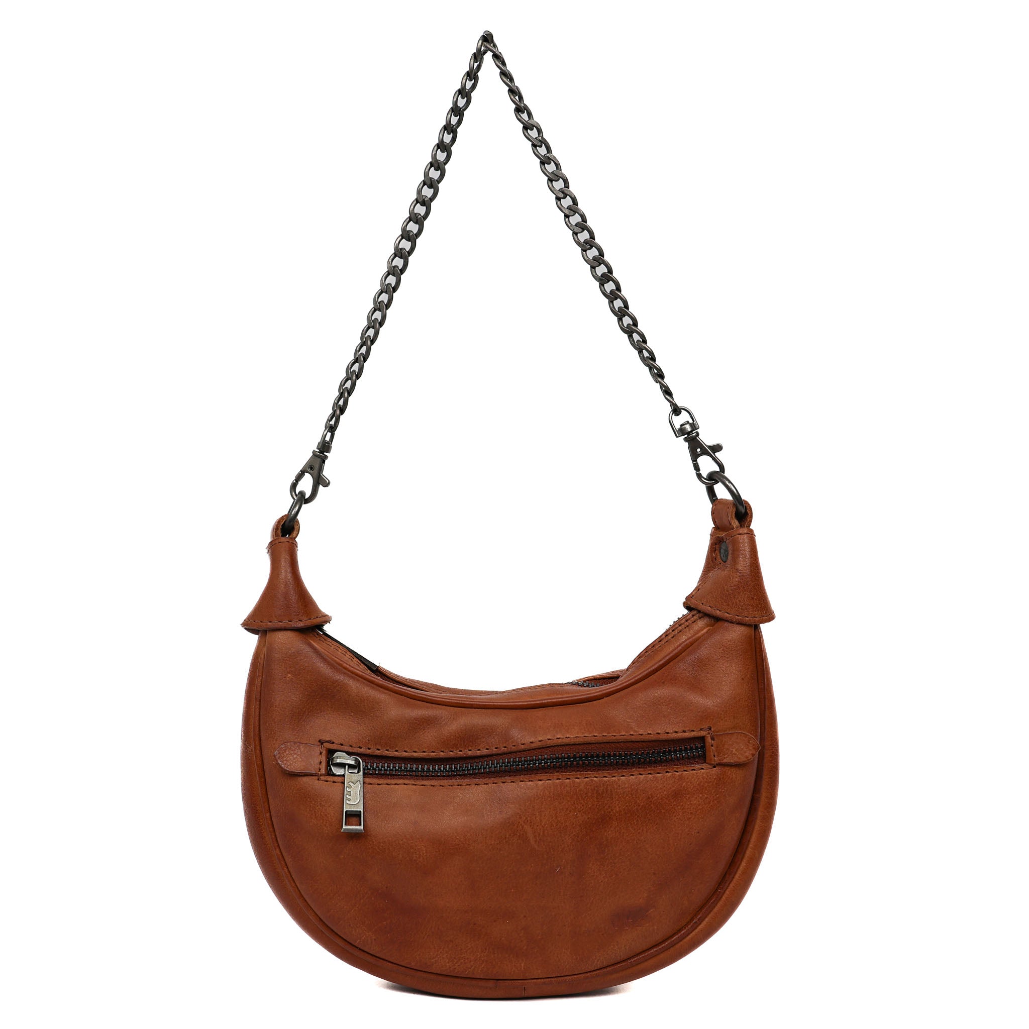Hand-/schoudertasje met ketting 'Amira' cognac