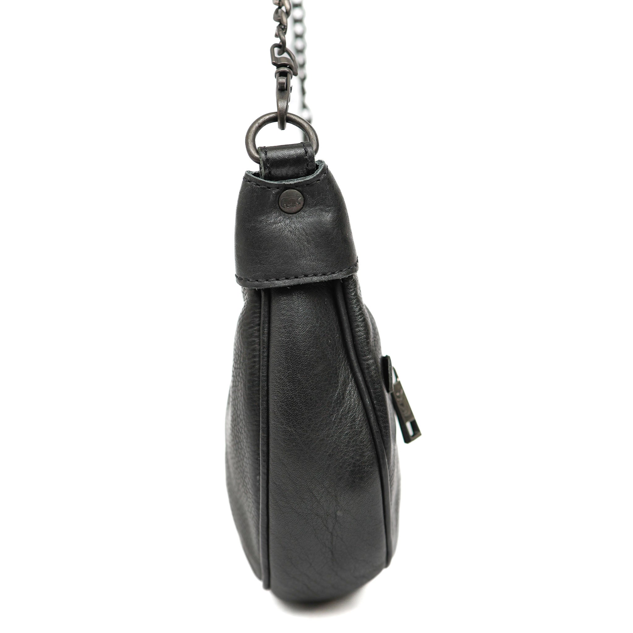 Hand/shoulderbag with chain 'Amira' black