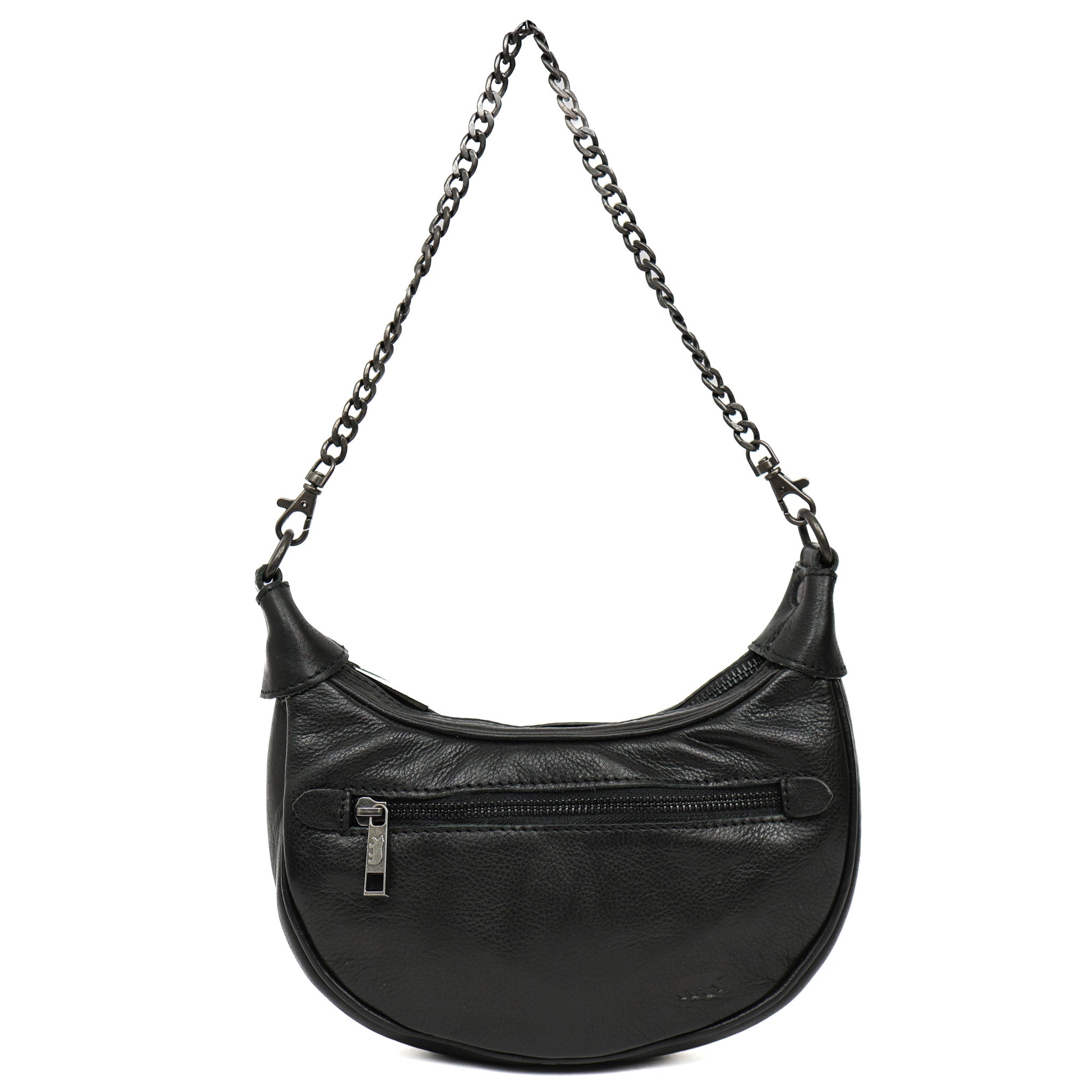 Hand-/schoudertasje met ketting 'Amira' zwart