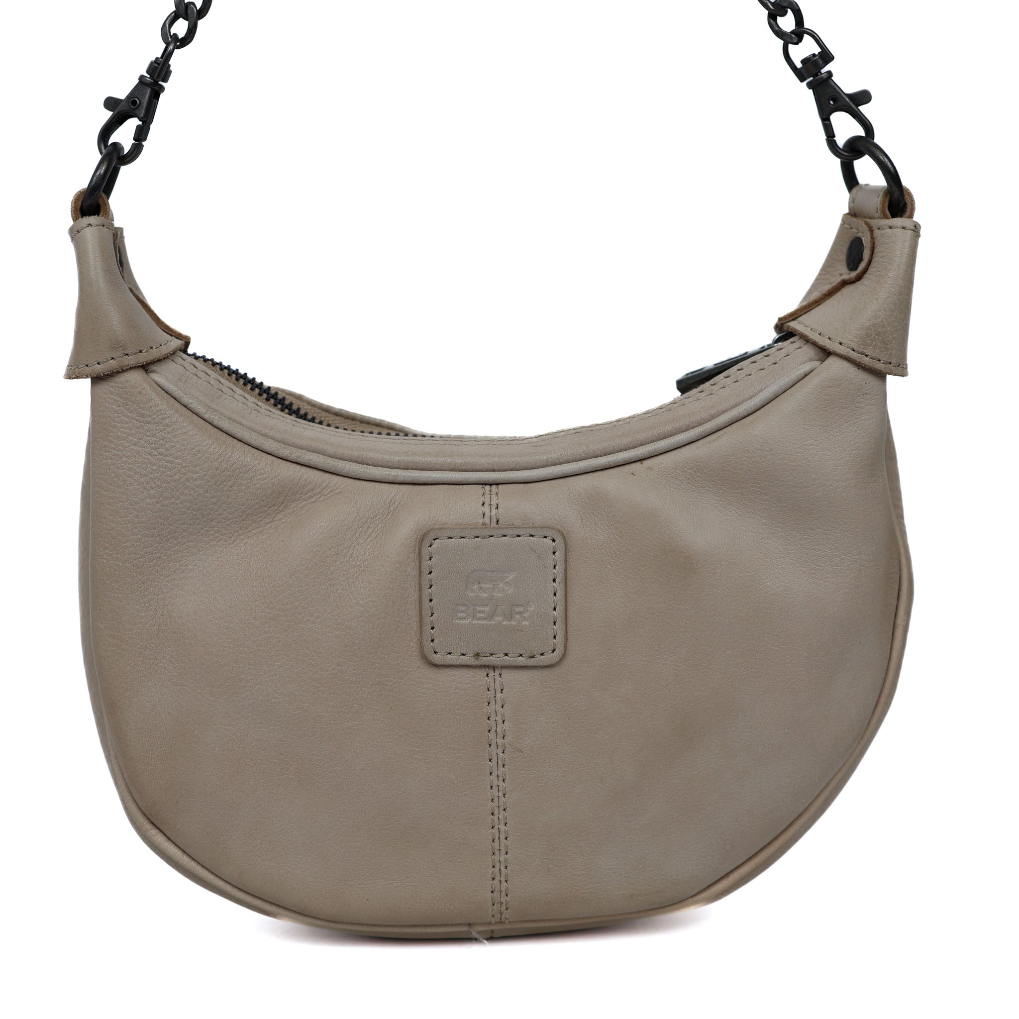 Hand/shoulderbag with chain 'Amira' feather