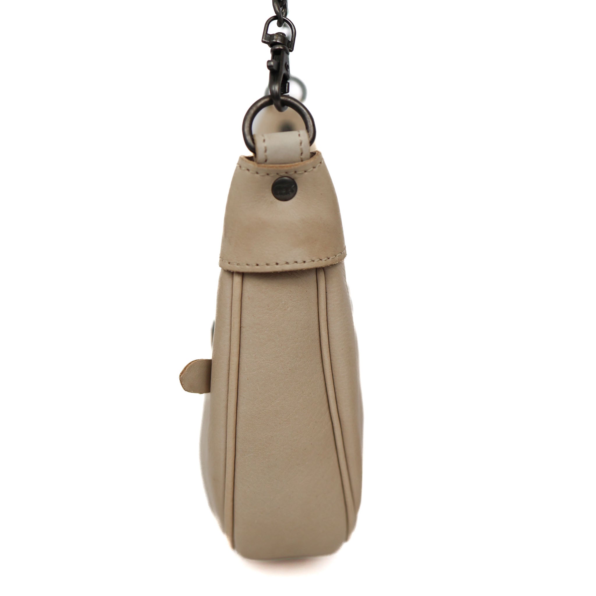 Hand/shoulderbag with chain 'Amira' feather
