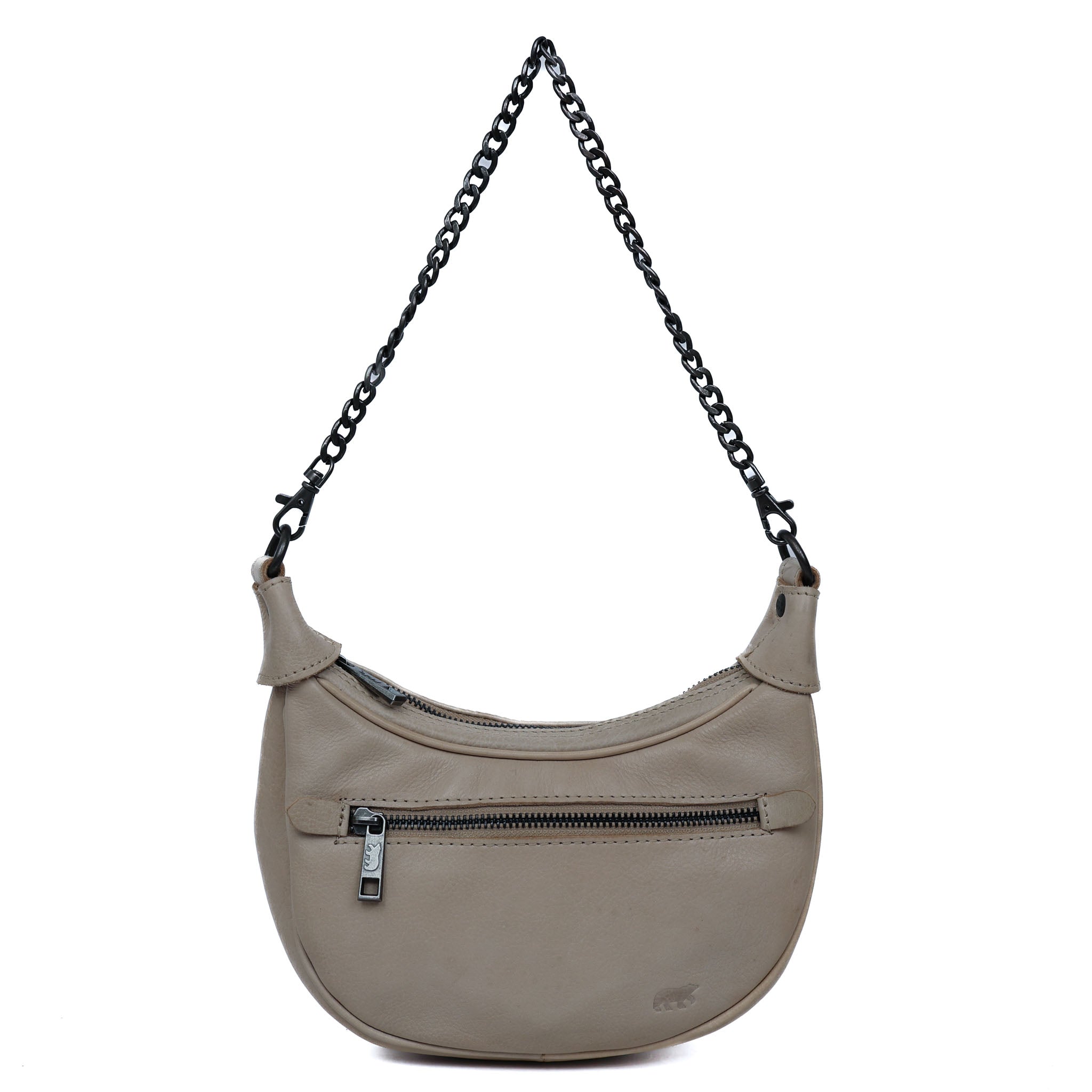 Hand/shoulderbag with chain 'Amira' feather
