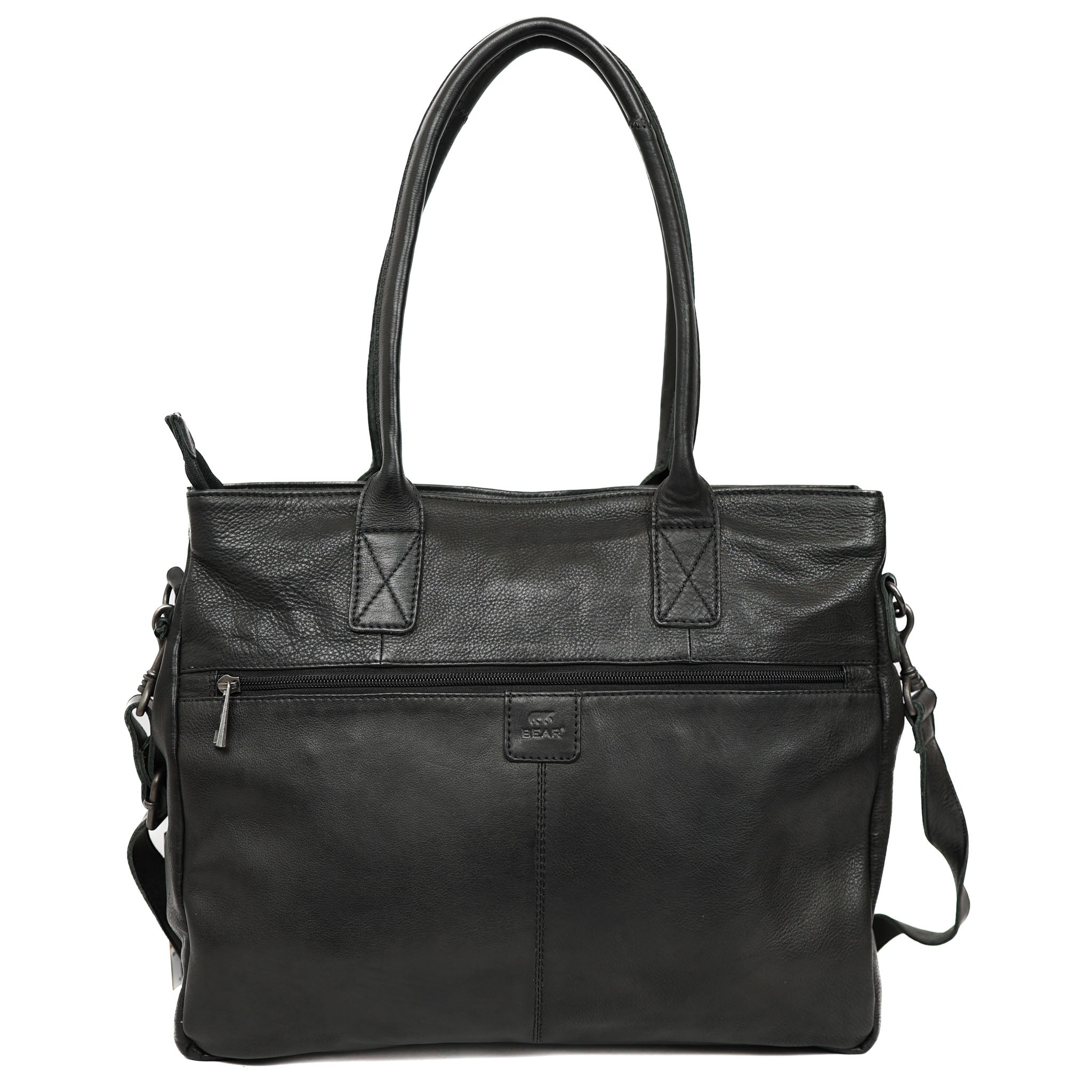 Hand/shoulderbag with laptop compartment 'Maeve' black