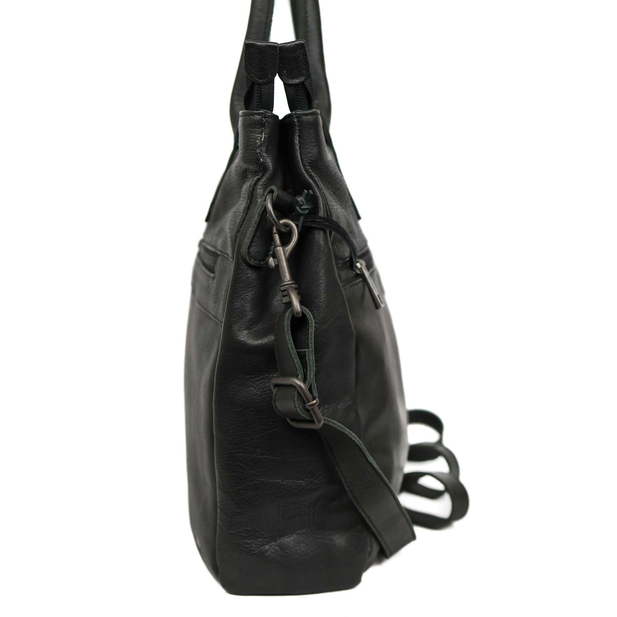 Hand/shoulderbag with laptop compartment 'Maeve' black