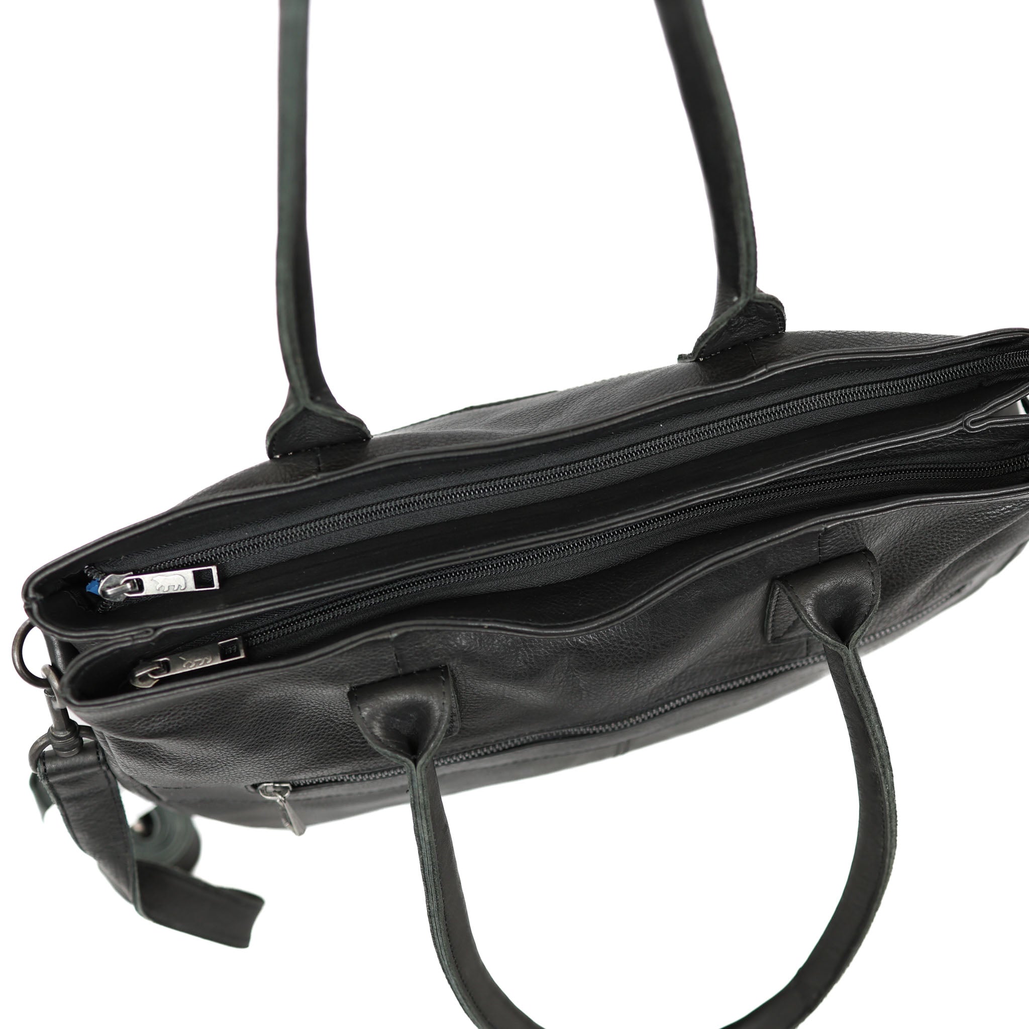 Hand/shoulderbag with laptop compartment 'Maeve' black
