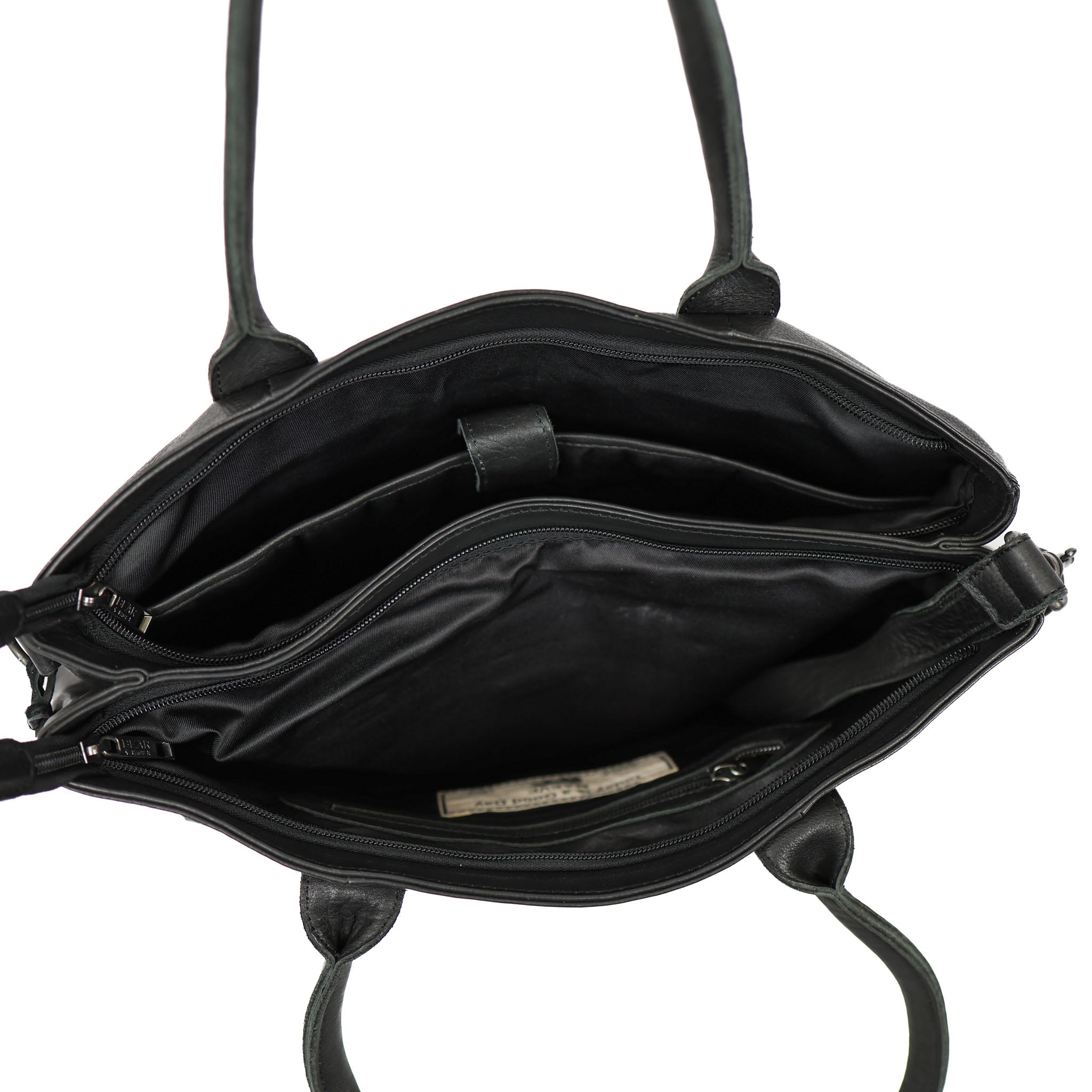 Hand/shoulderbag with laptop compartment 'Maeve' black