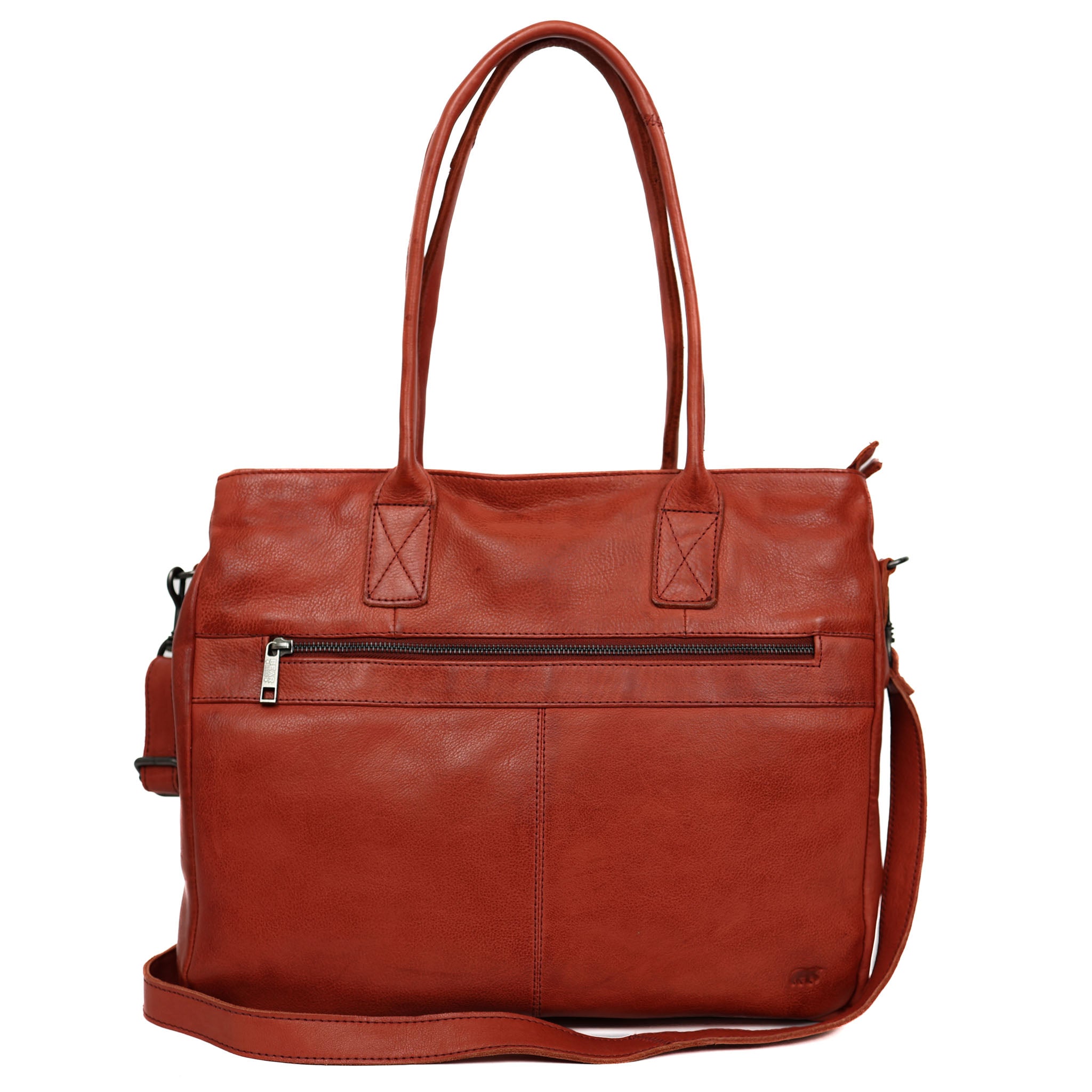 Hand/shoulderbag with laptop compartment 'Maeve' red