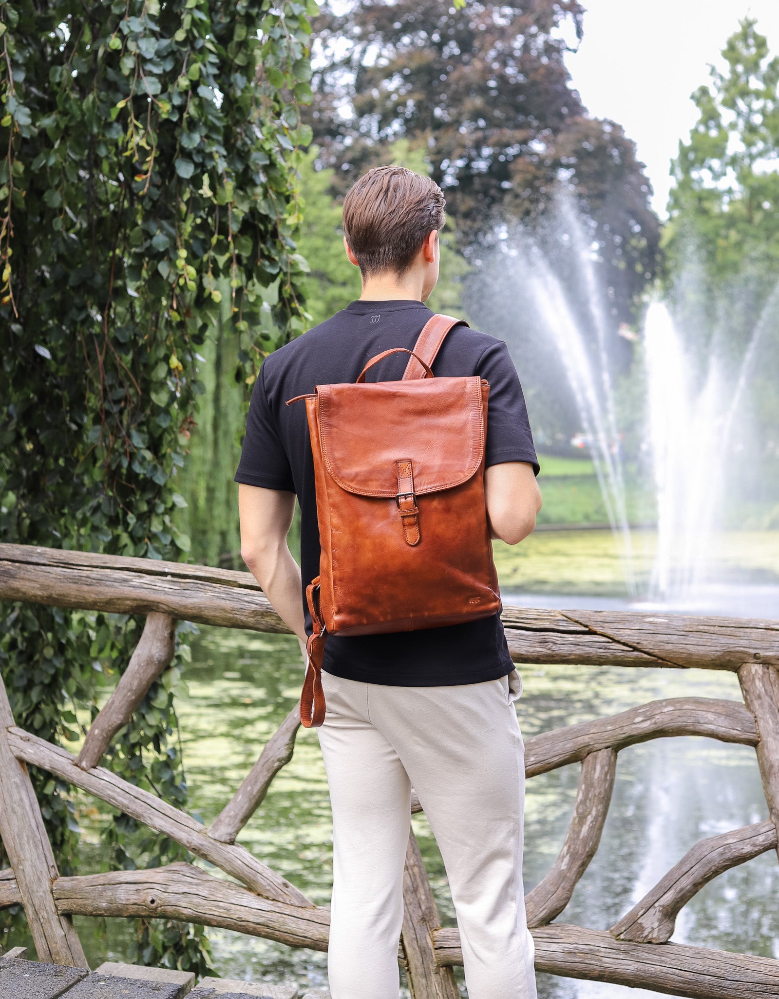 Backpack 'Rob' cognac