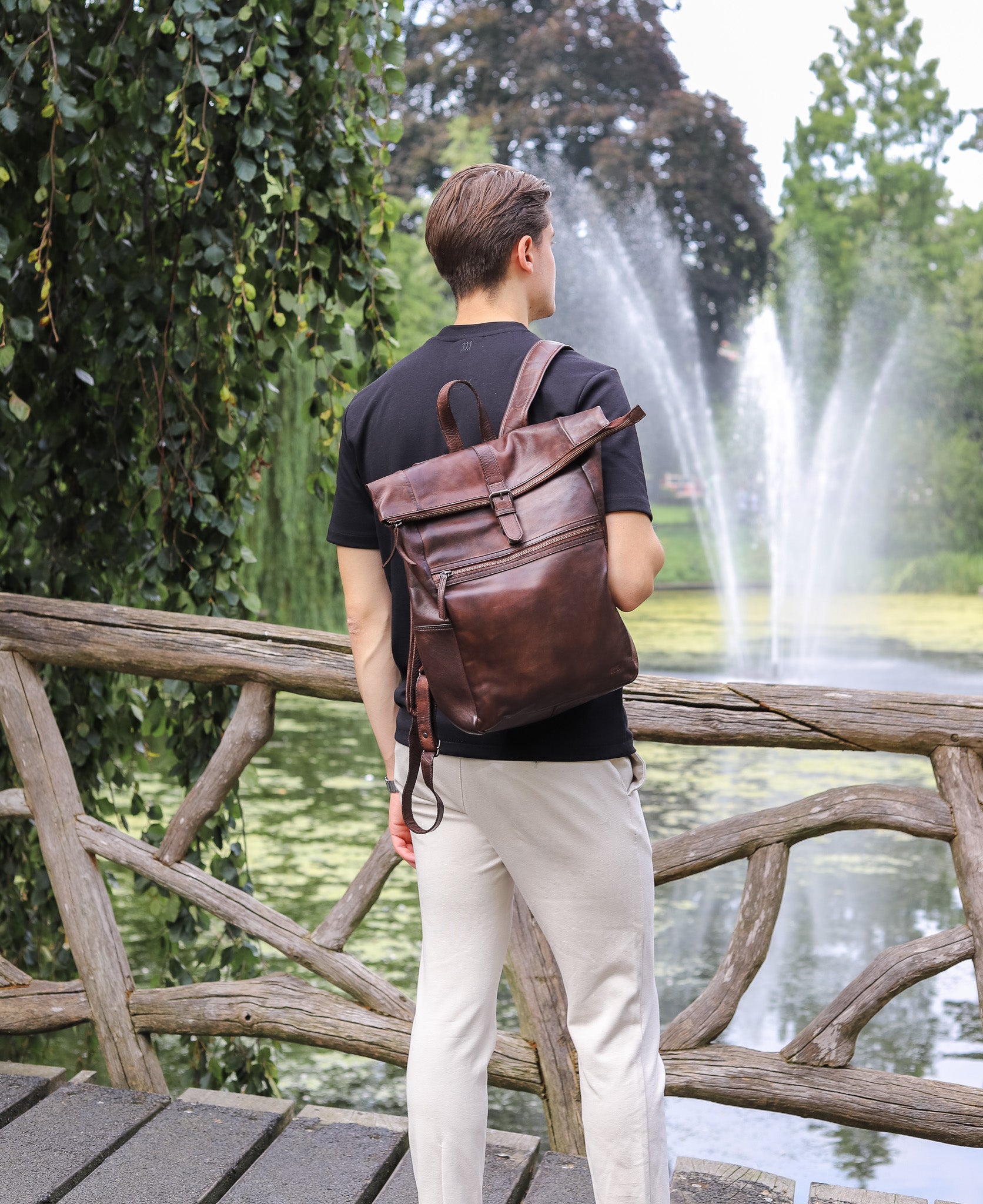 Backpack 'Rick' dark brown - CL 40007