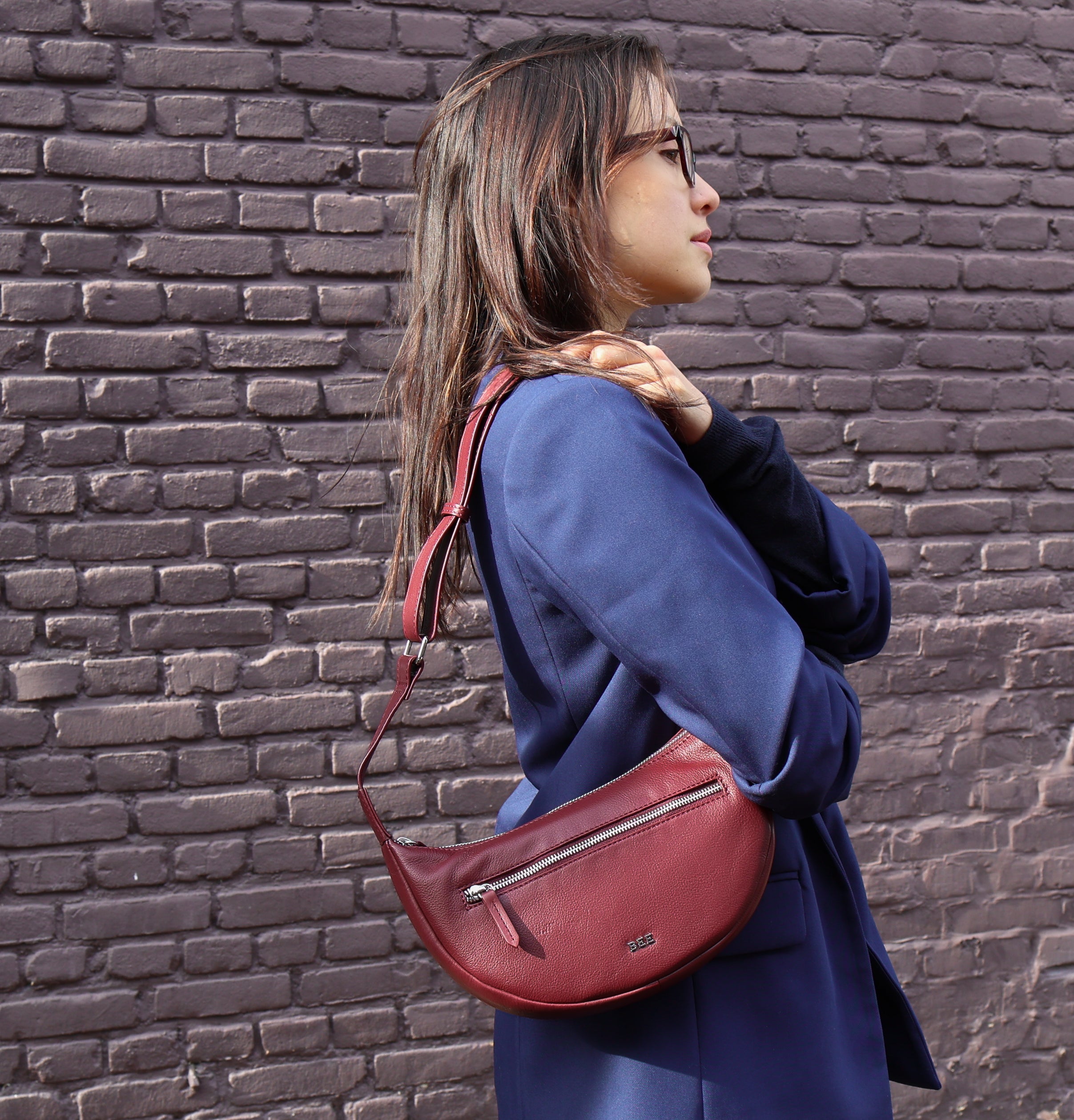 Crossbody tasje 'Izzy' Bordeaux