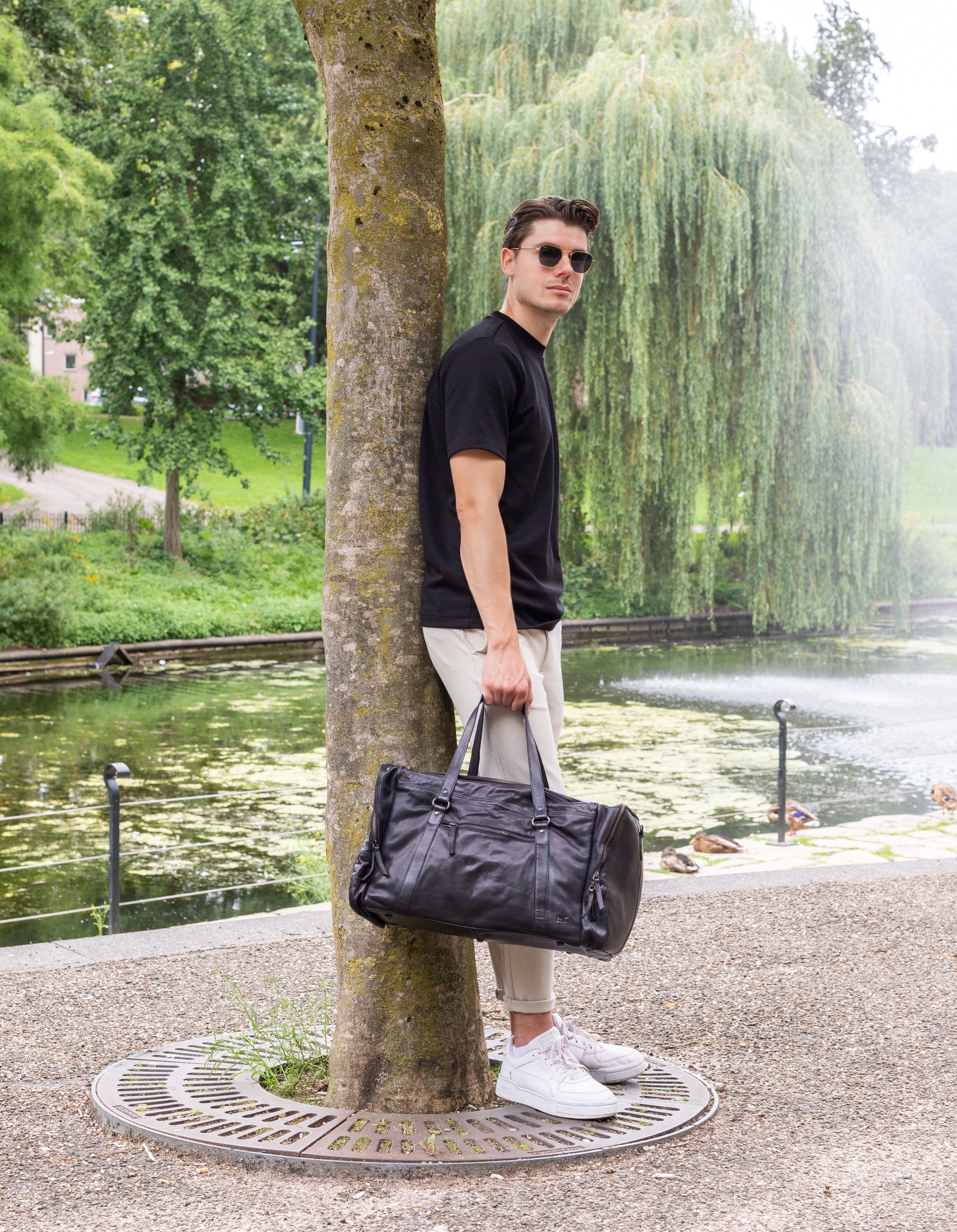 Weekend bag 'Max' cognac - CL 32879